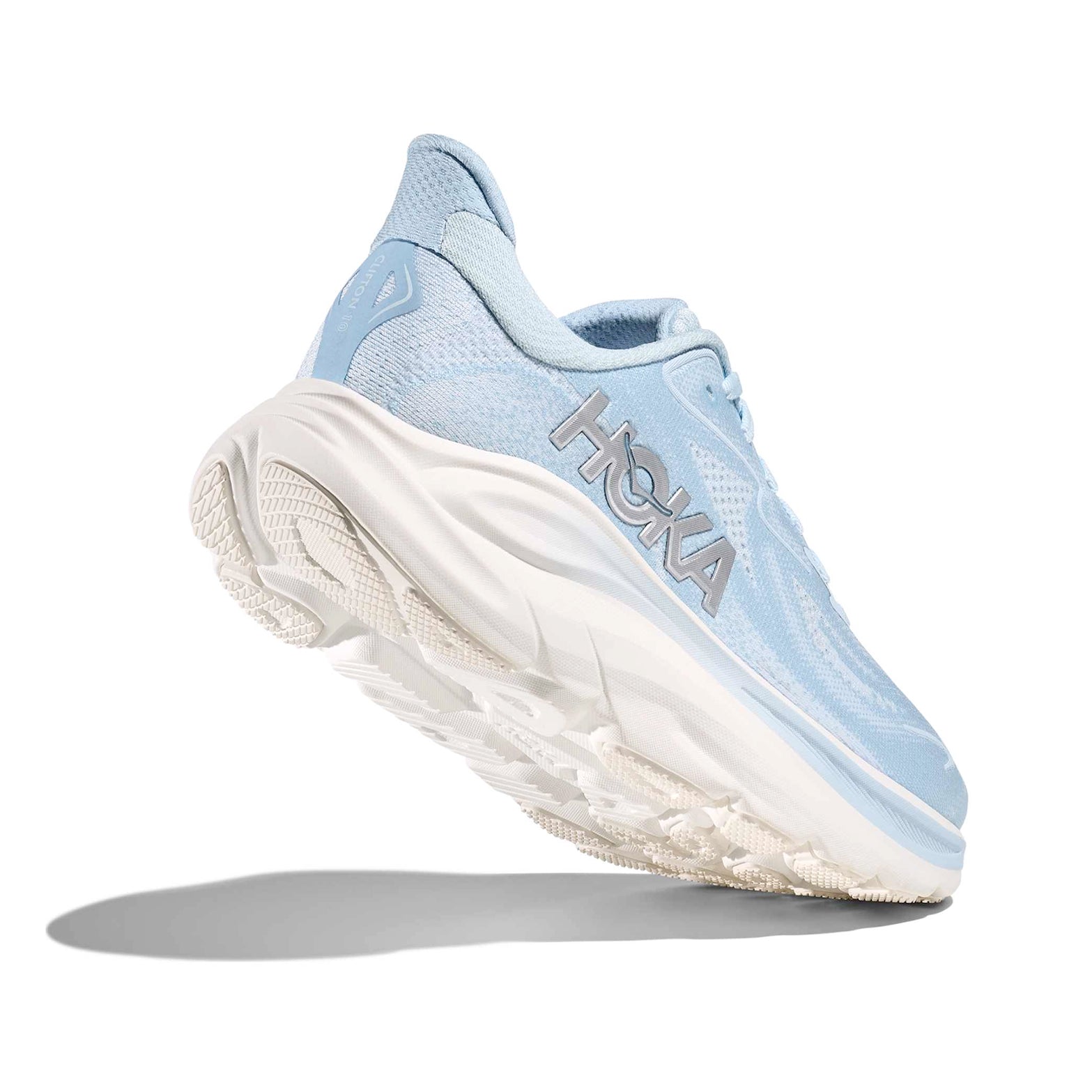 Women's Clifton 10 Running Shoes Glacier Blue / Silver - Achilles Heel