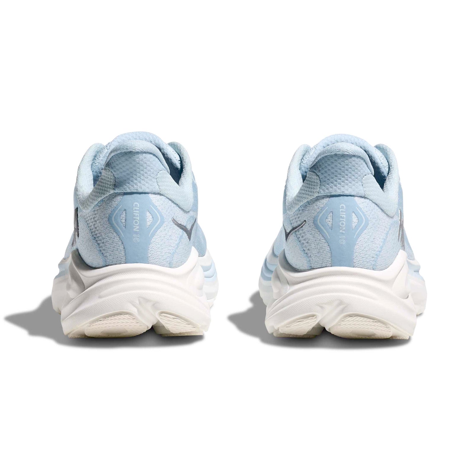 Women's Clifton 10 Running Shoes Glacier Blue / Silver - Achilles Heel