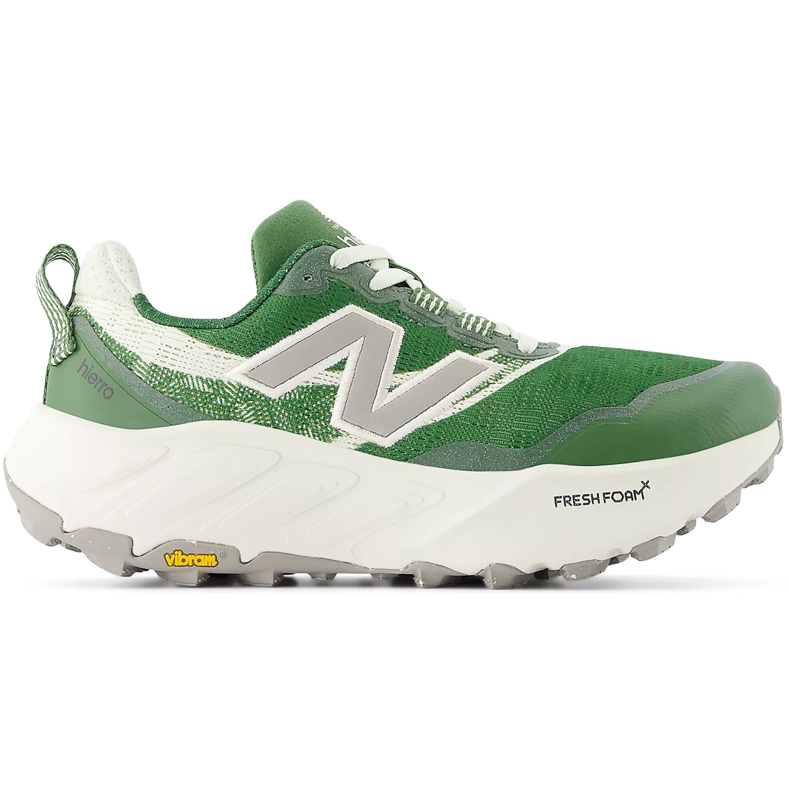 Women's Fresh Foam X Hierro v9 Trail Running Shoes Dark Alpine Green / Arid Stone / Mineral - Achilles Heel