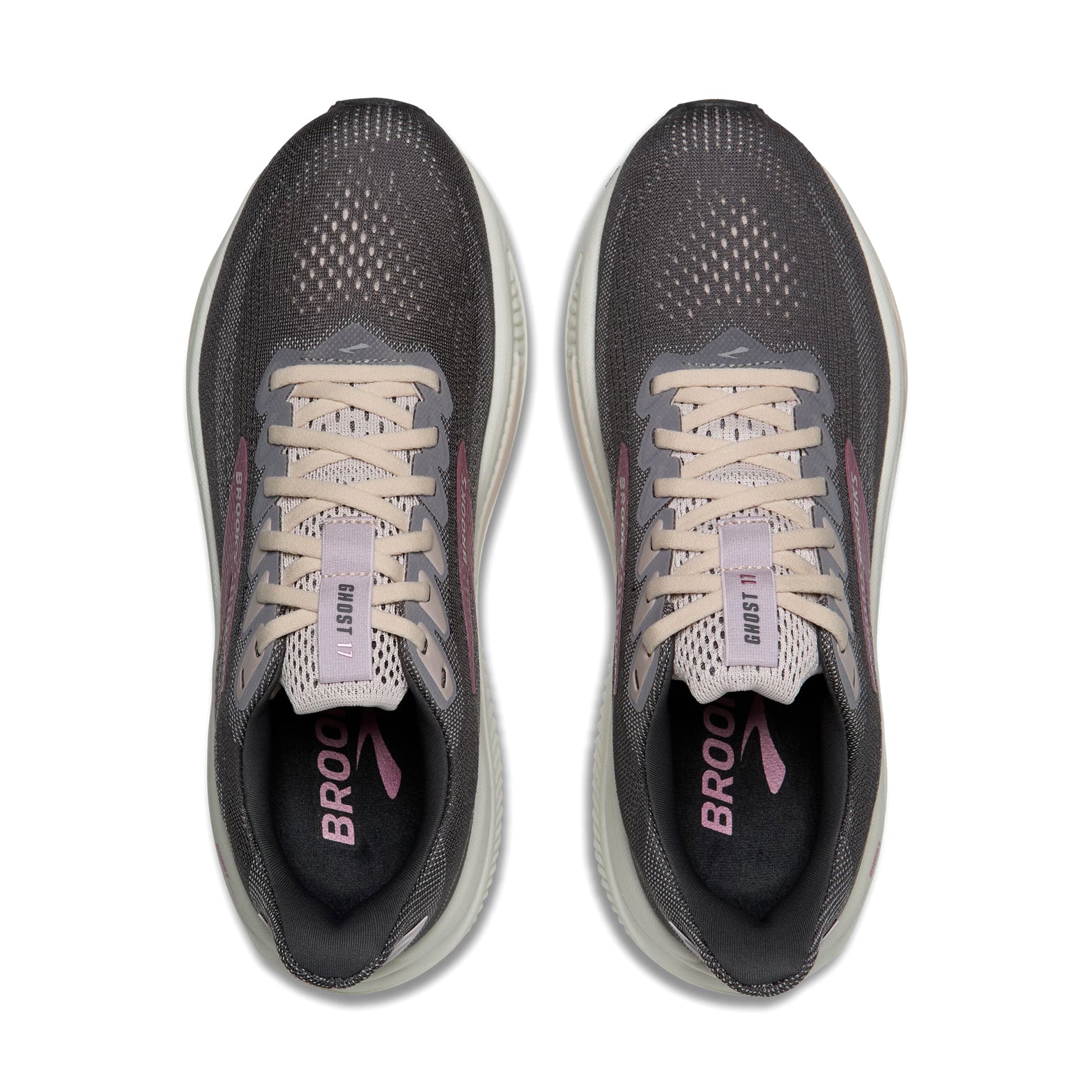 Women's Ghost 17 Running Shoes Poppy Seed / Pink / Bluewash