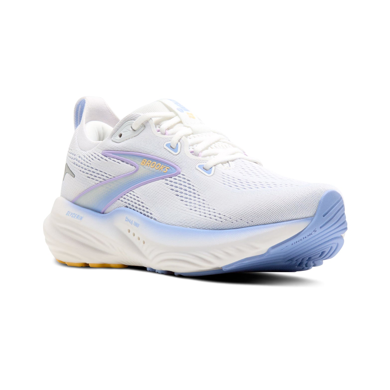 Women's Glycerin 22 Running Shoes White / Blue Heron / Apricot