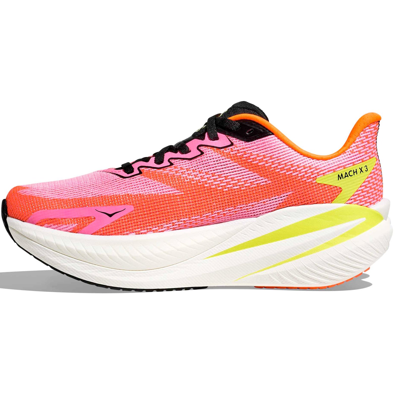 Women's Mach X 3 Running Shoes Neon Rose / Neon Tangerine - Achilles Heel