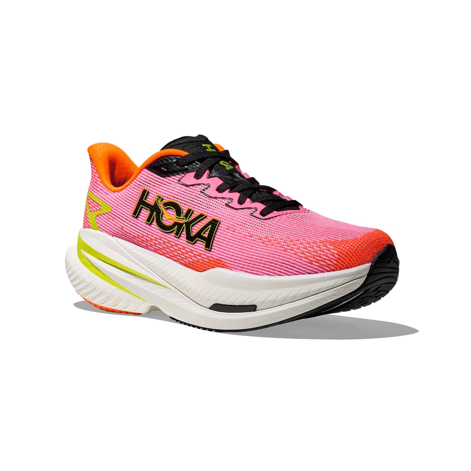 Women's Mach X 3 Running Shoes Neon Rose / Neon Tangerine - Achilles Heel
