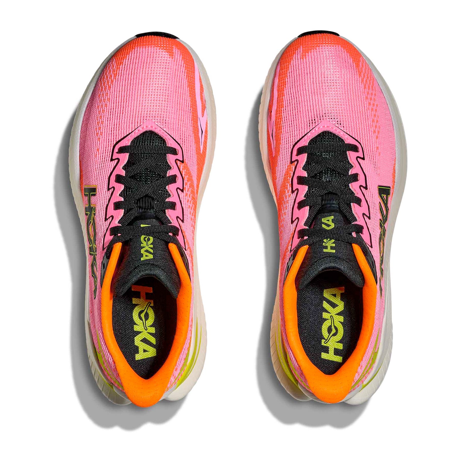 Women's Mach X 3 Running Shoes Neon Rose / Neon Tangerine - Achilles Heel
