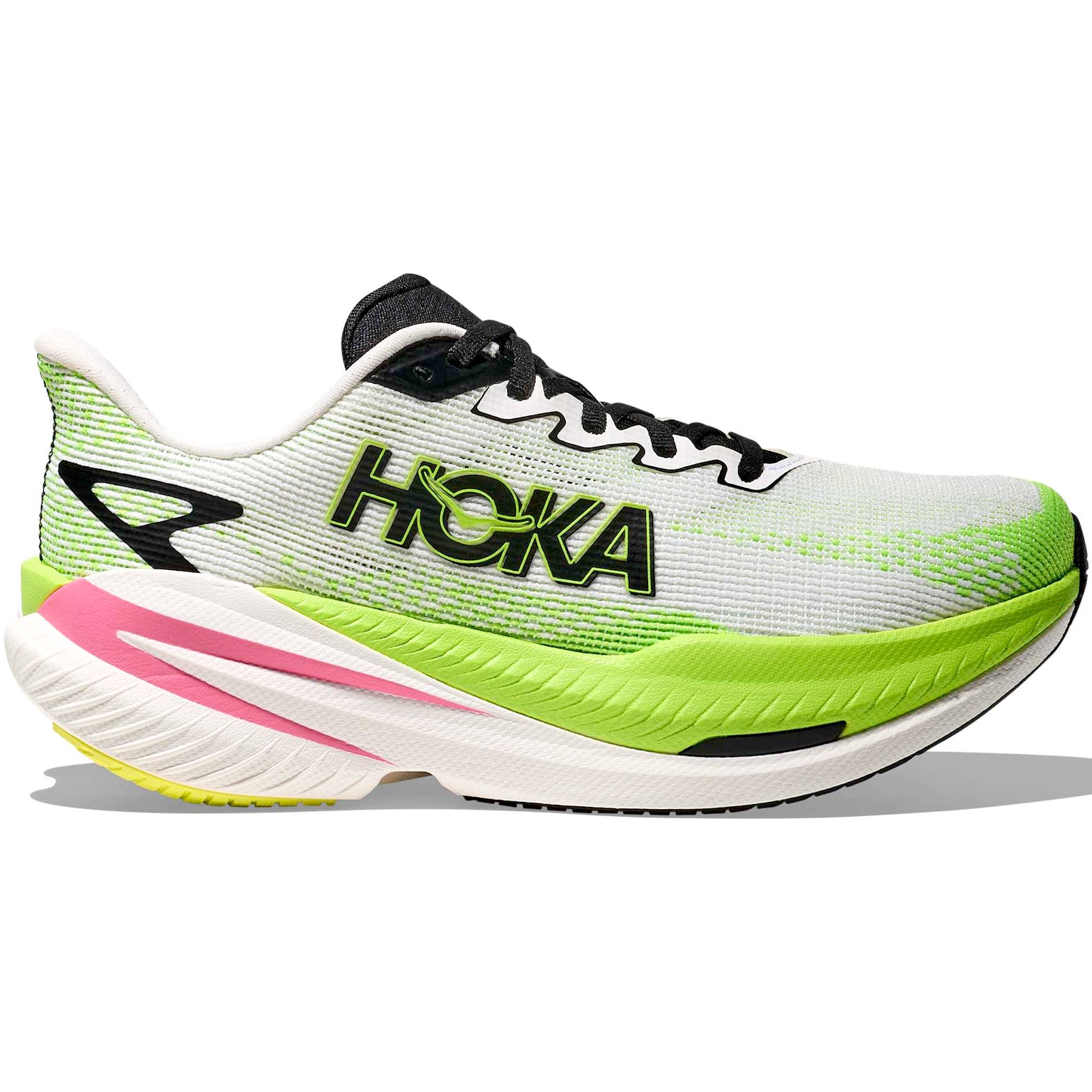 Women's Mach X 3 Running Shoes White / Neon Lime