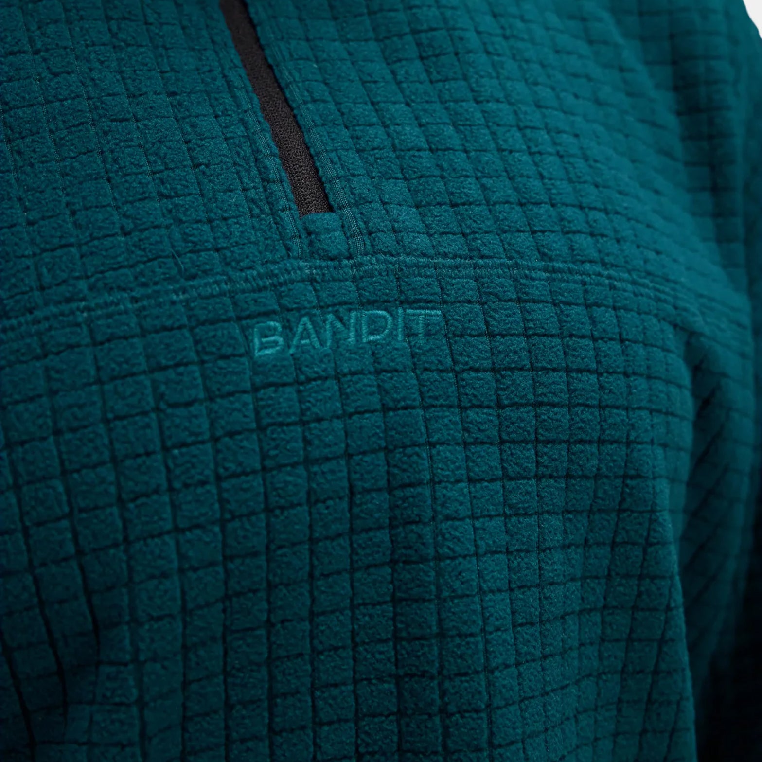 Women's MacroSoft Grid Quarter Zip Top Storm - Achilles Heel