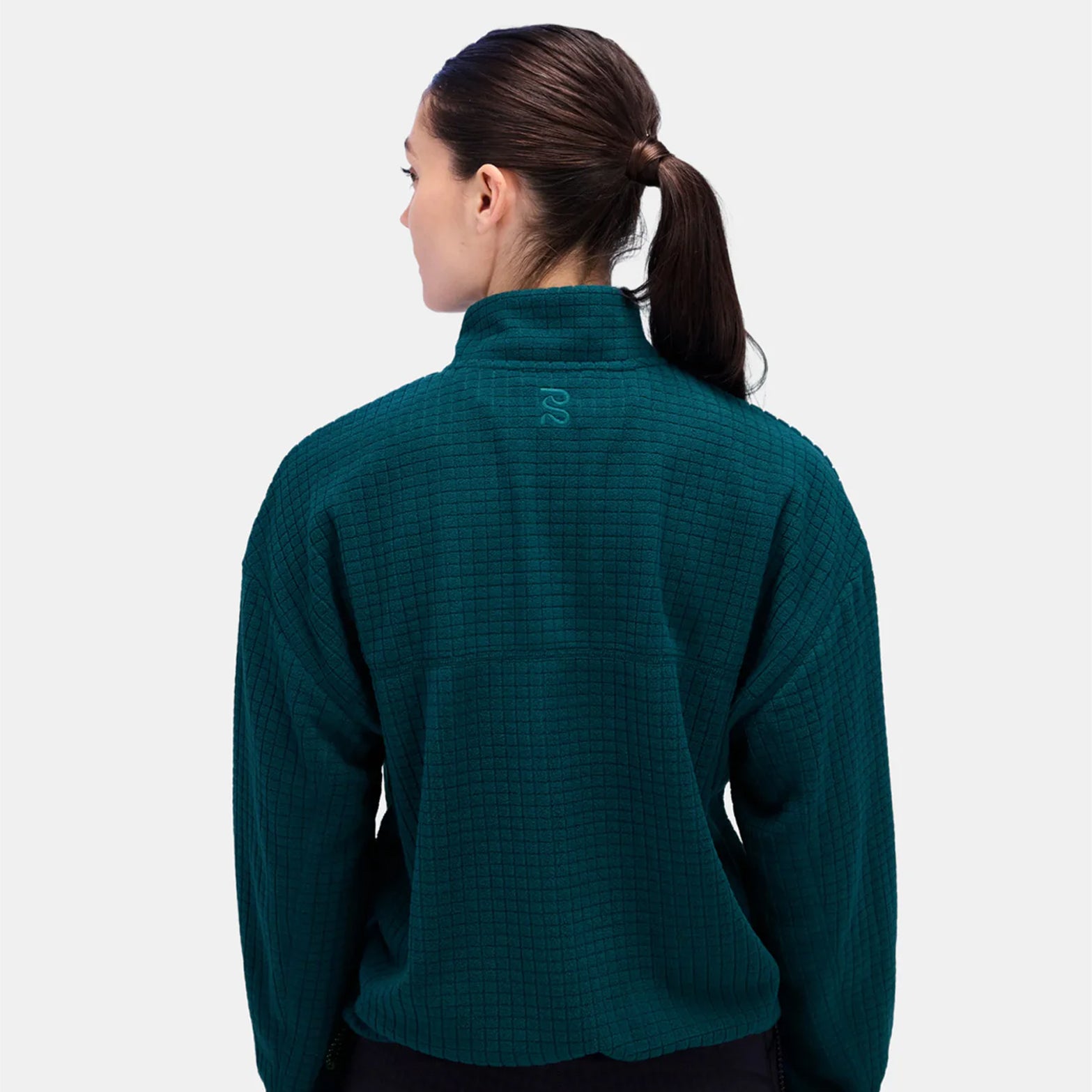 Women's MacroSoft Grid Quarter Zip Top Storm - Achilles Heel