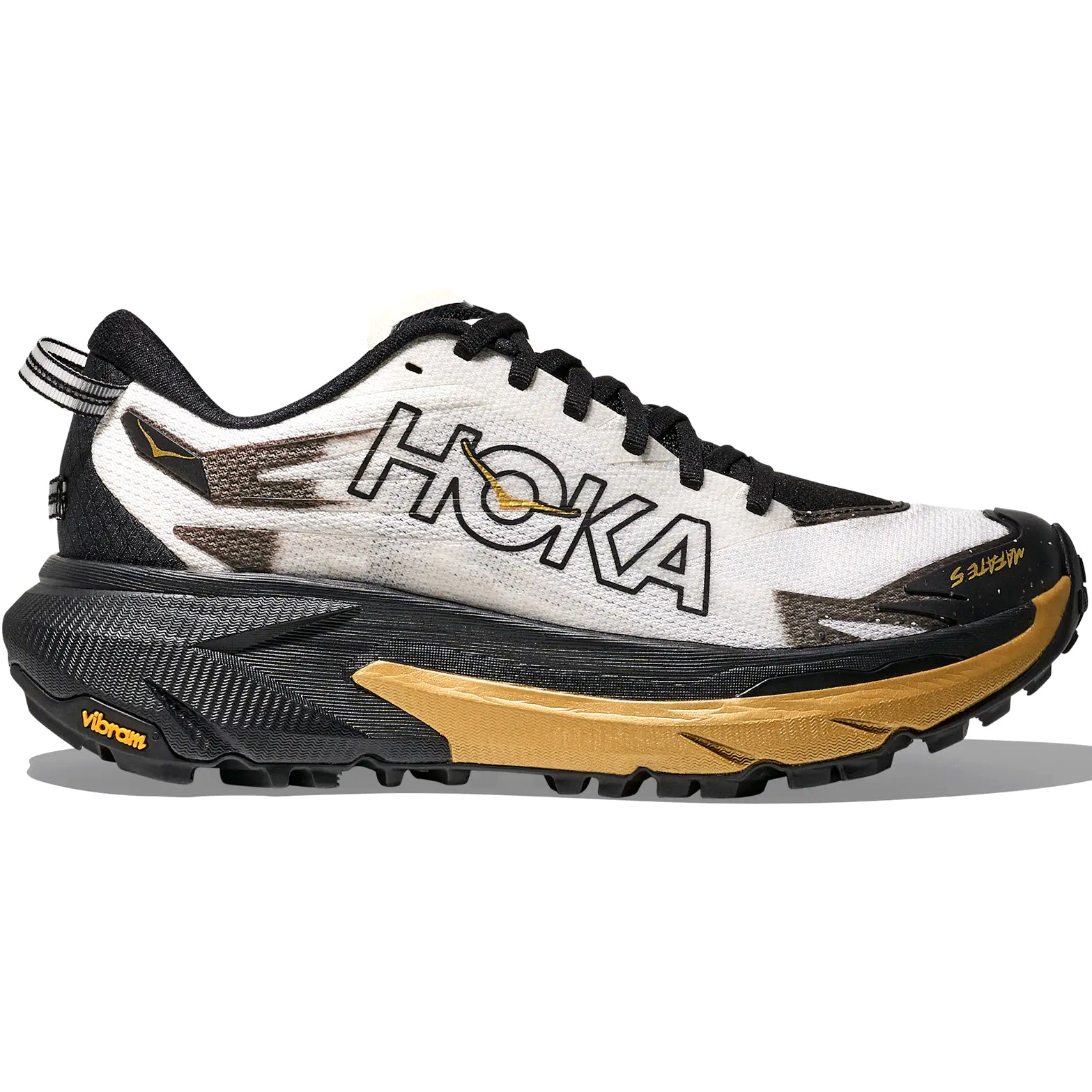 Women's Mafate 5 Koshi Tan-Tan Trail Running Shoes Black / Gold