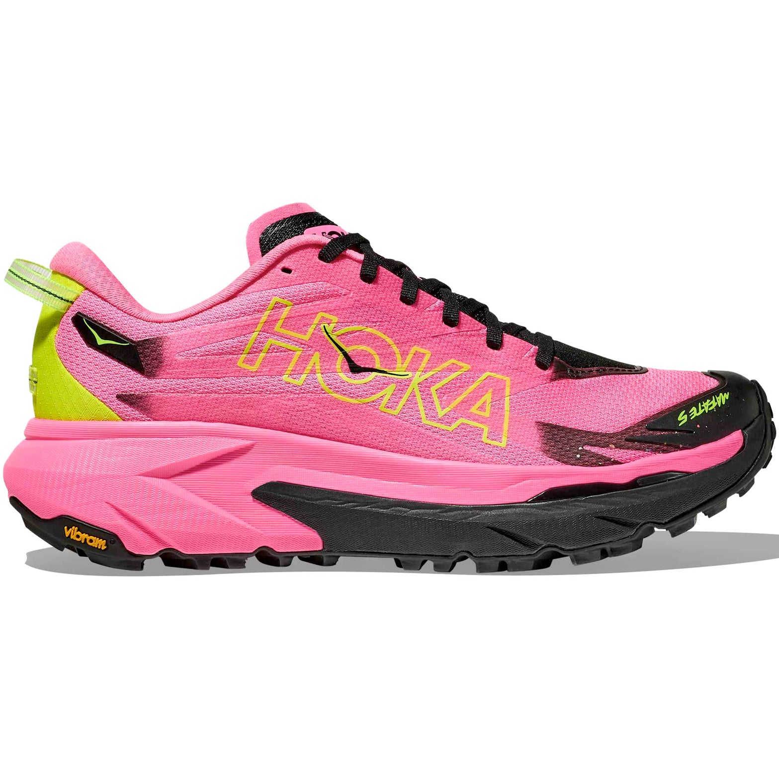 Women's Mafate 5 Trail Running Shoes Neon Rose / Black - Achilles Heel
