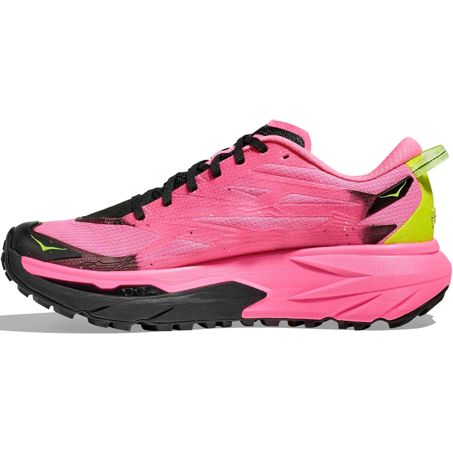 Women's Mafate 5 Trail Running Shoes Neon Rose / Black - Achilles Heel