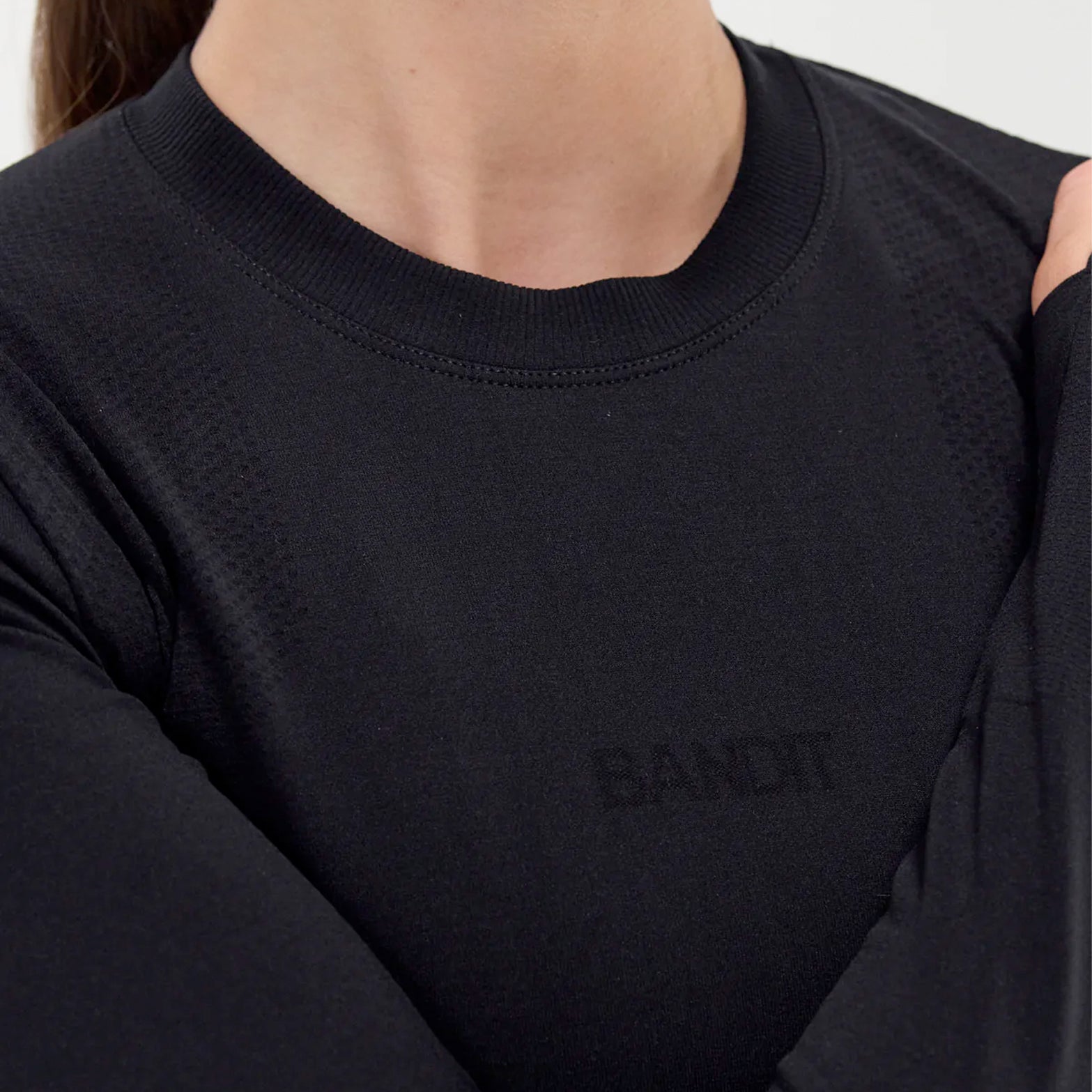 Women's Mercury Seamless Top Cropped Black - Achilles Heel