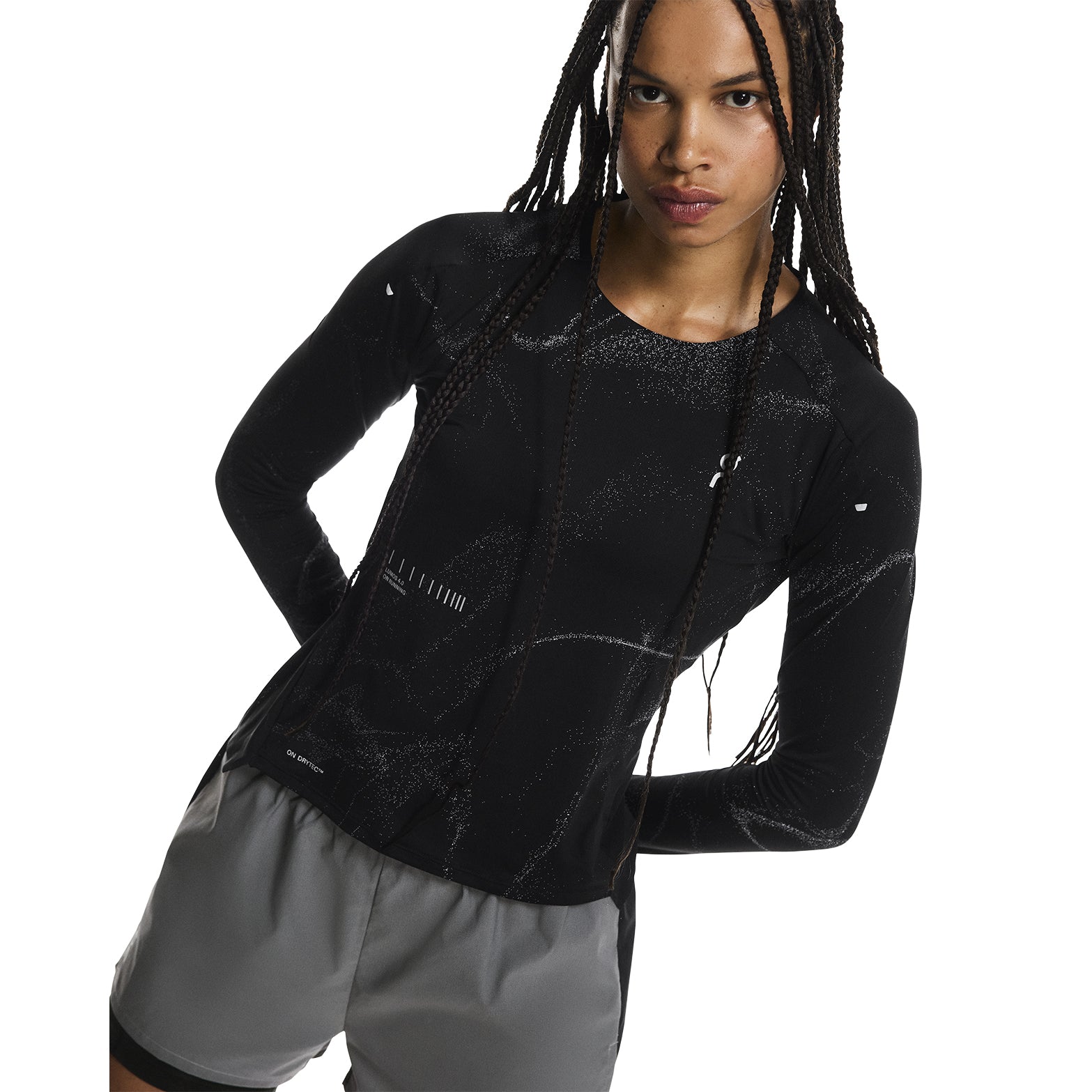 Women's Performance Long-T Lumos Black - Achilles Heel