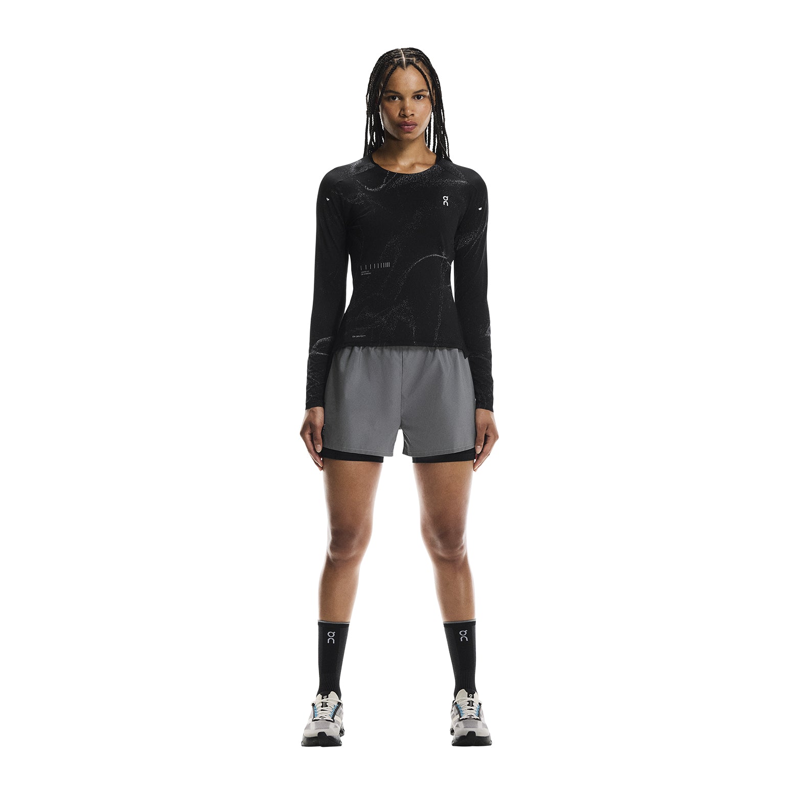 Women's Performance Long-T Lumos Black - Achilles Heel