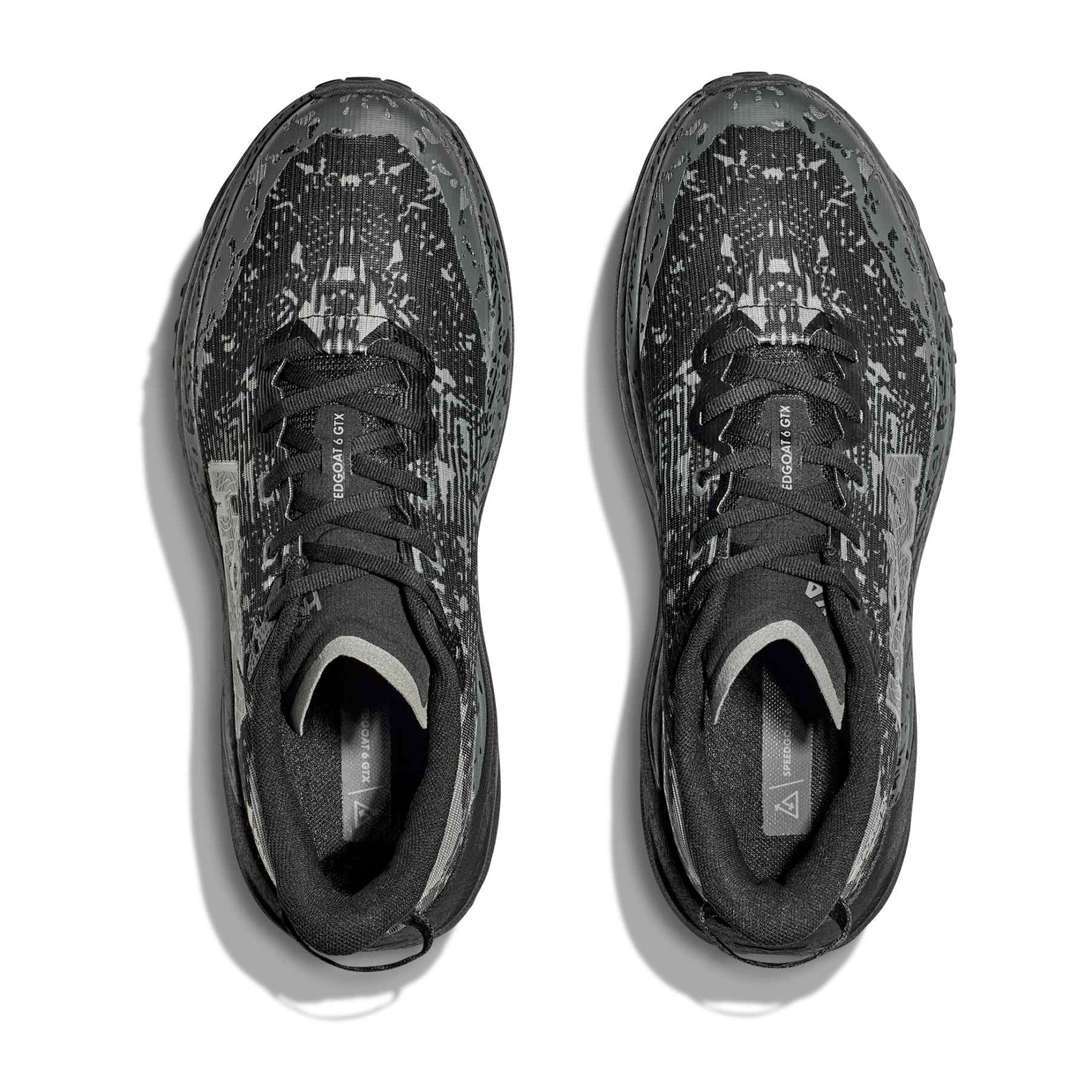 Women's Speedgoat 6 GORE-TEX Wide Fit Trail Running Shoes Black / Outer Orbit - Achilles Heel