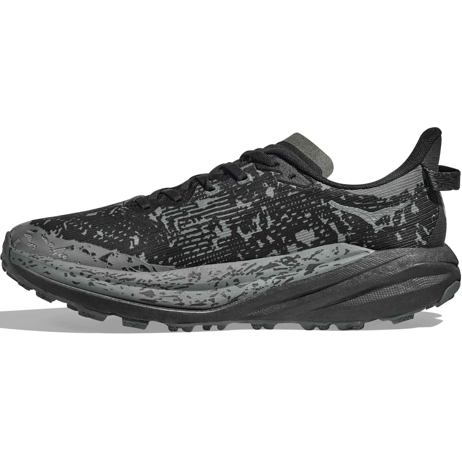 Women's Speedgoat 6 GORE-TEX Wide Fit Trail Running Shoes Black / Outer Orbit - Achilles Heel