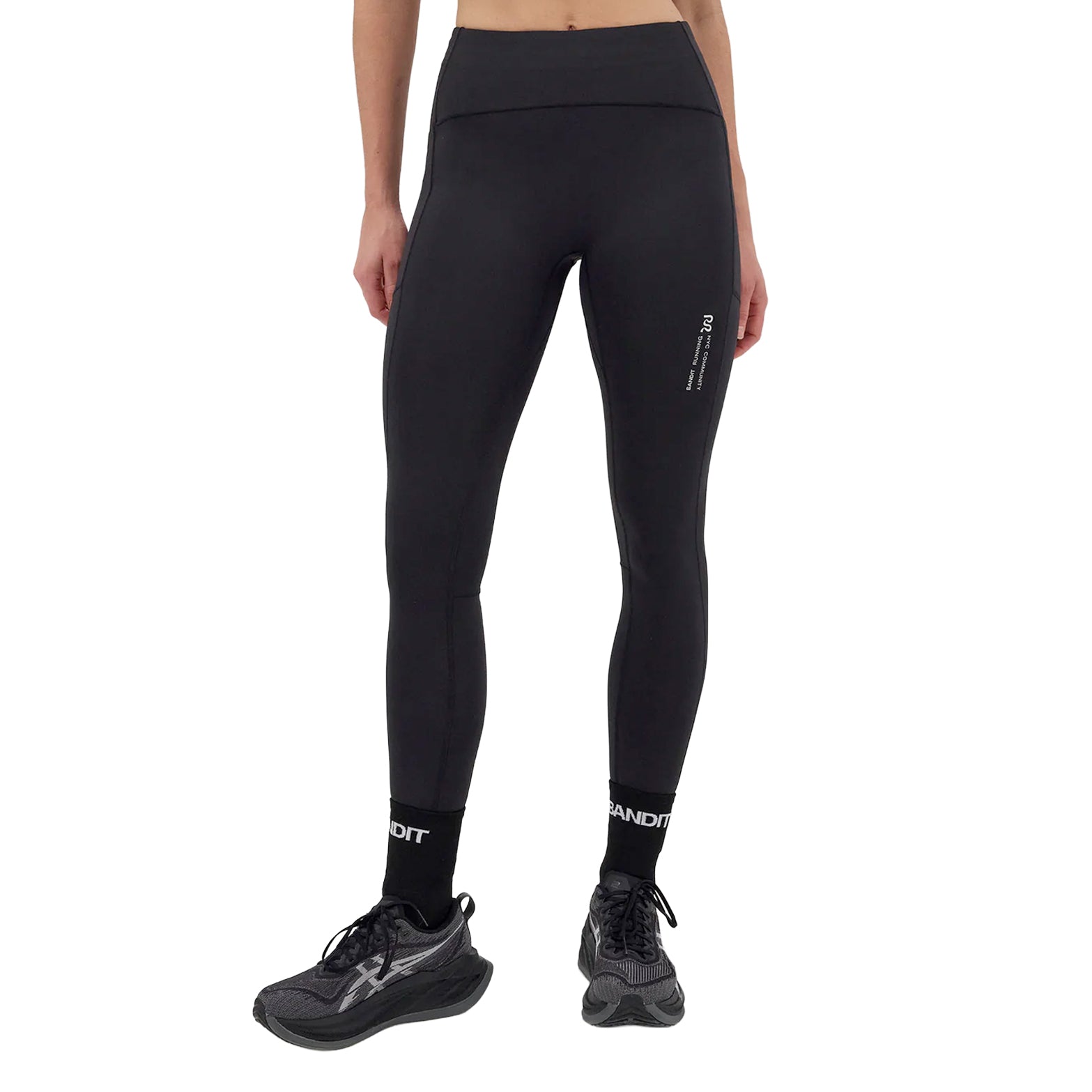 Women's Stamina Pop Stitch High Waist Leggings Black - Achilles Heel