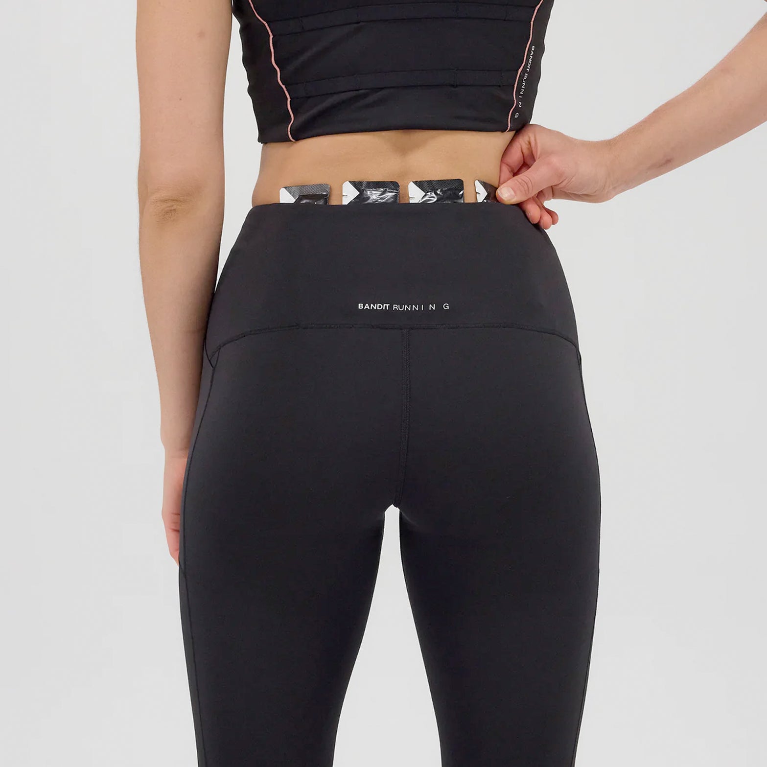 Women's Stamina Pop Stitch High Waist Leggings Black - Achilles Heel