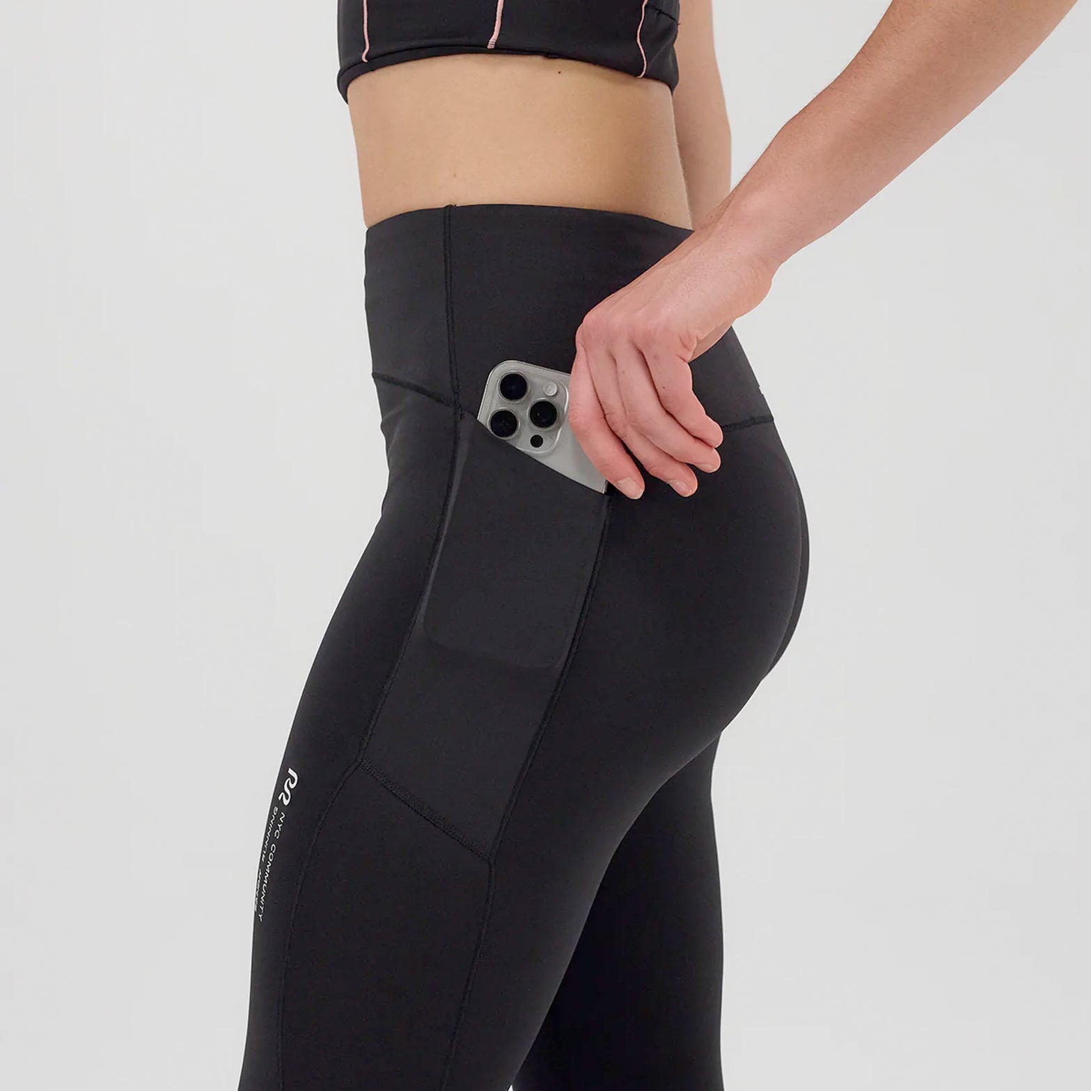 Women's Stamina Pop Stitch High Waist Leggings Black - Achilles Heel