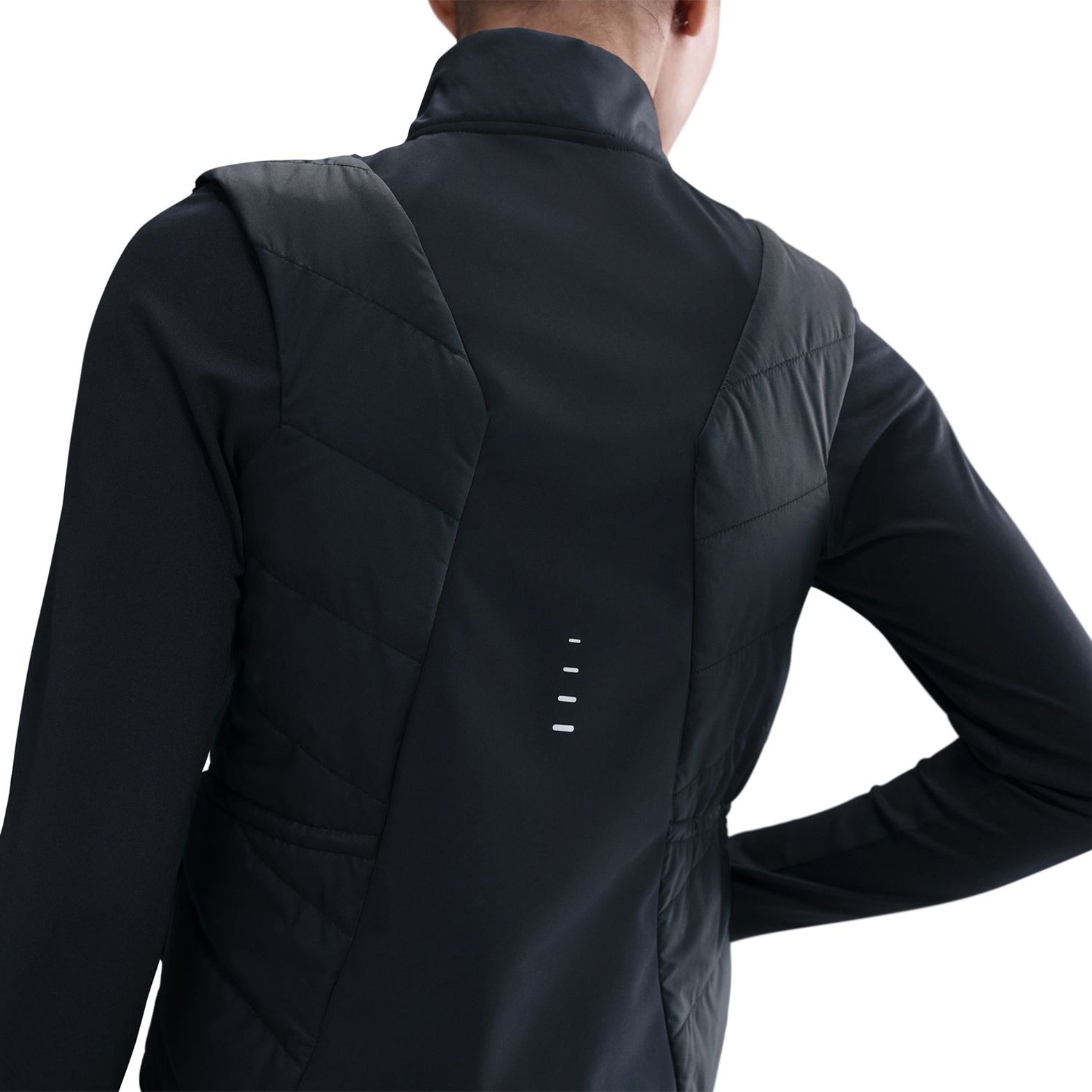 black nike gilet womens