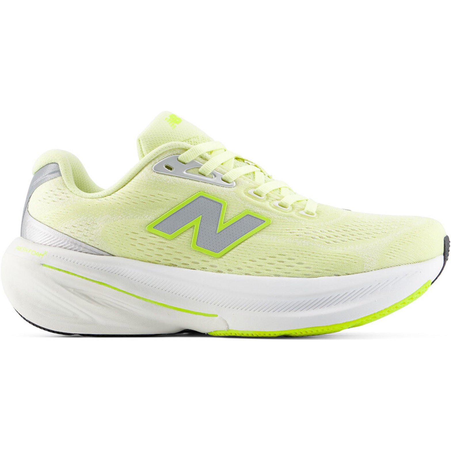 Women's New Balance 860v15 Running Shoes Fennel Seed Alkaline Green outer side view showing Fresh Foam X midsole with Stability Plane technology and rocker profile for stability running