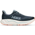 Women's HOKA Arahi 9 Running Shoes Varsity Navy Faded Navy outer side view showing enhanced H-Frame stability technology with dual-density compression moulded EVA foam for daily overpronation control
