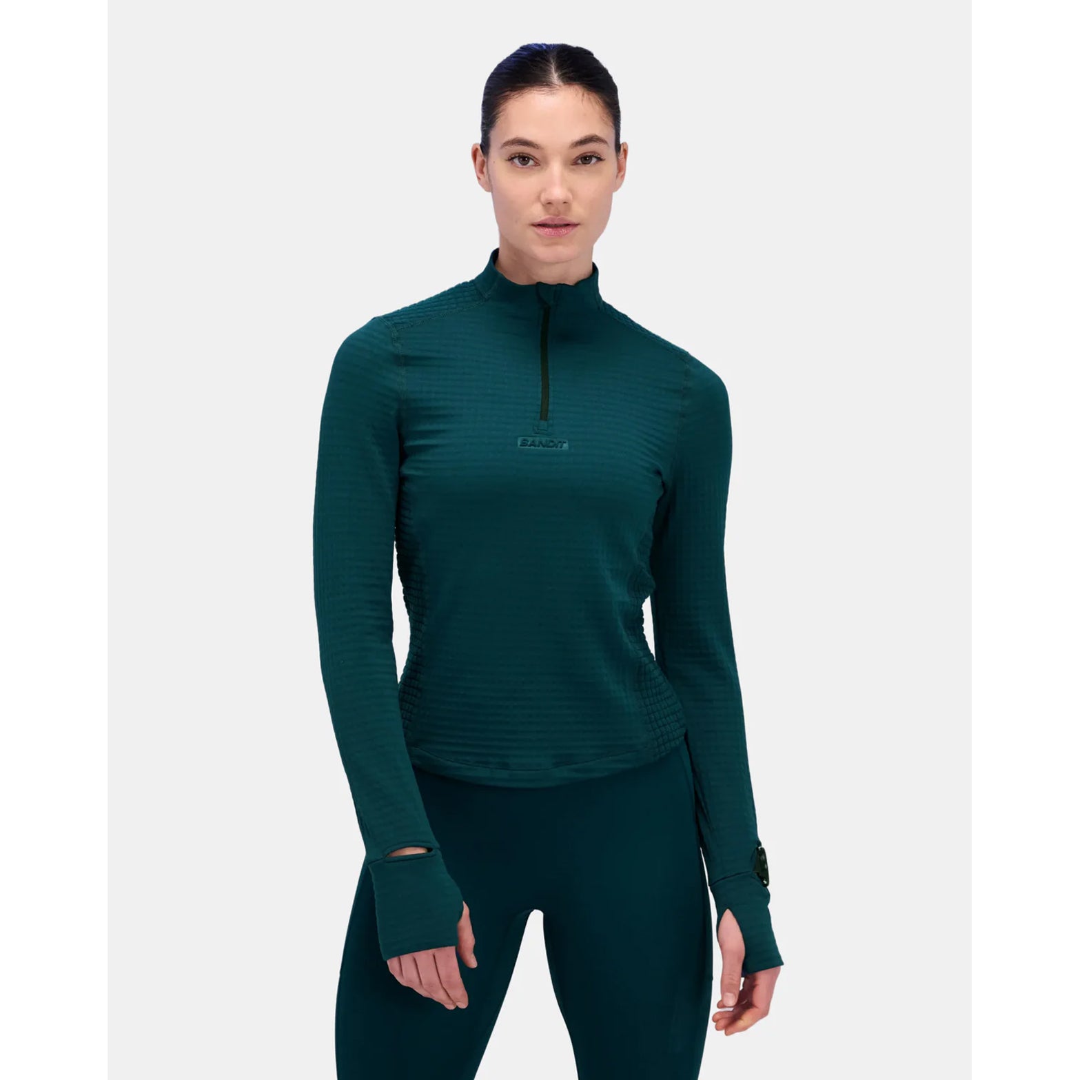 Bandit Women's CaldoGrid Cold Weather Quarter Zip Top Storm at