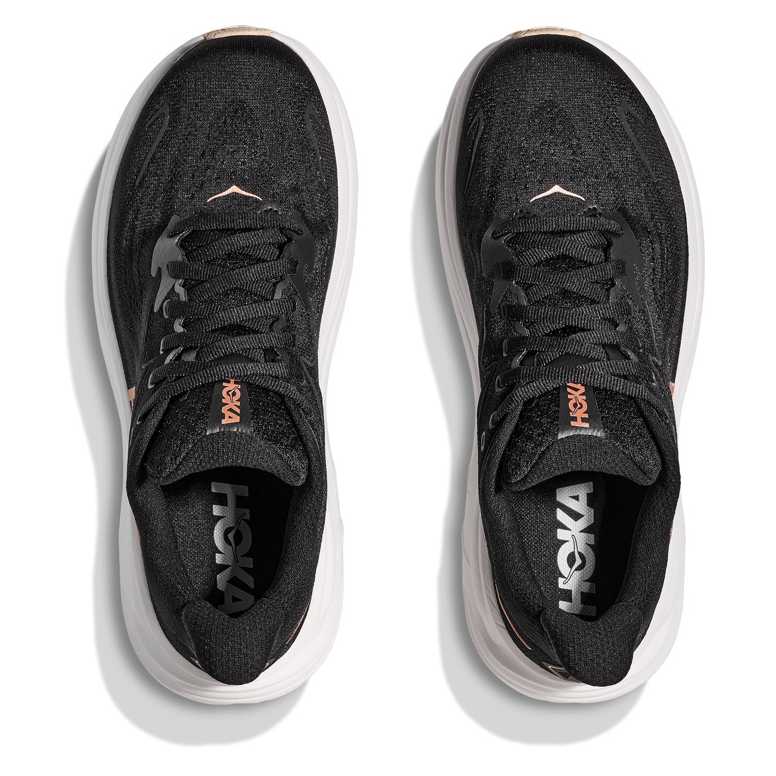 Women's Clifton 10 Running Shoes Black / Rose Gold - Achilles Heel