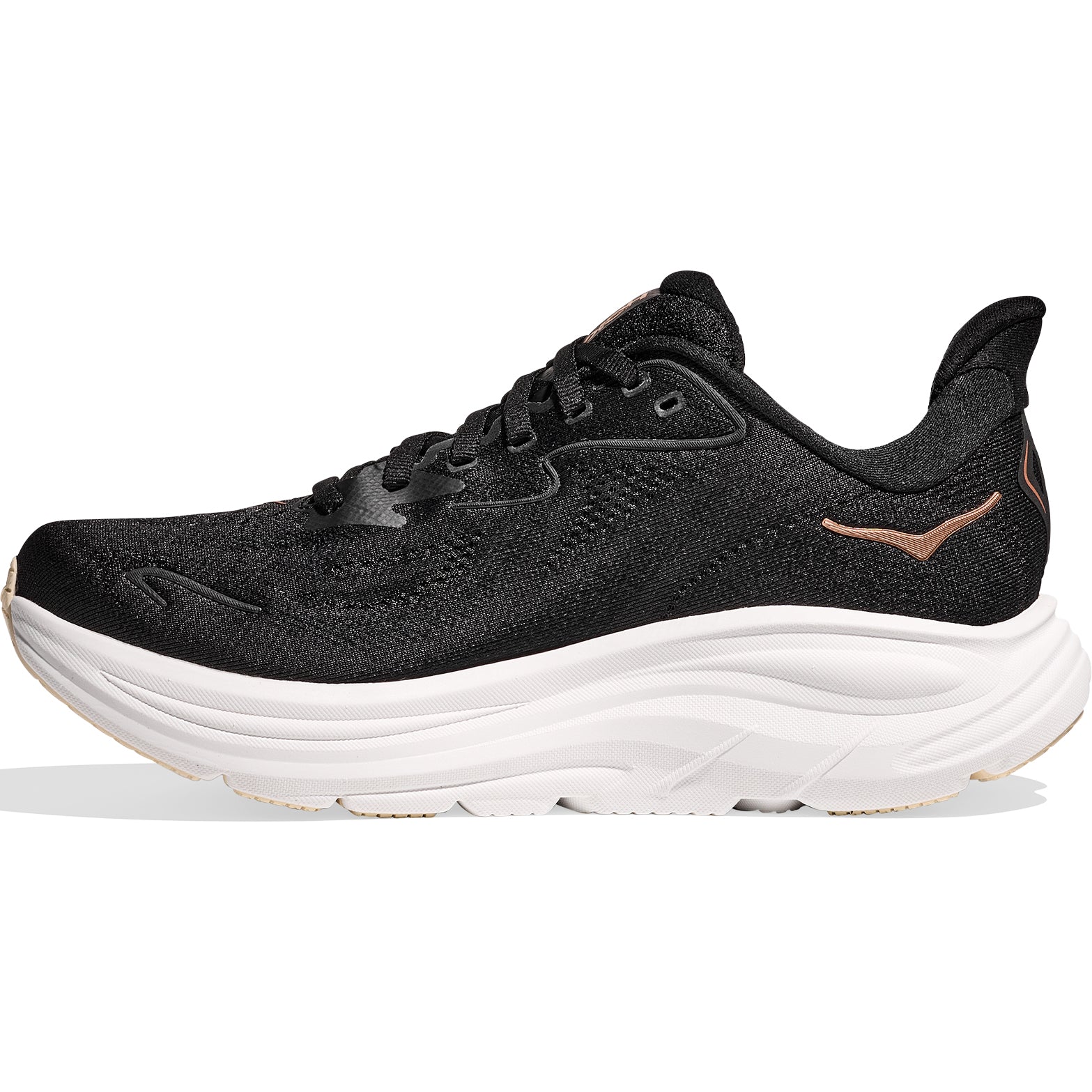 Women's Clifton 10 Running Shoes Black / Rose Gold - Achilles Heel