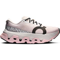 On Cloudmonster 3 Hyper women's running shoe in Ivory / Peony — outer view showing ivory upper with peony accent detailing, Speedboard® and triple-layer CloudTec® midsole profile
