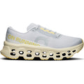 Women's On Cloudmonster 3 Running Shoes Glacier Pollen outer side view showing triple-layer CloudTec cushioning with Helion foam and enhanced rocker shape for maximum cushioned daily running