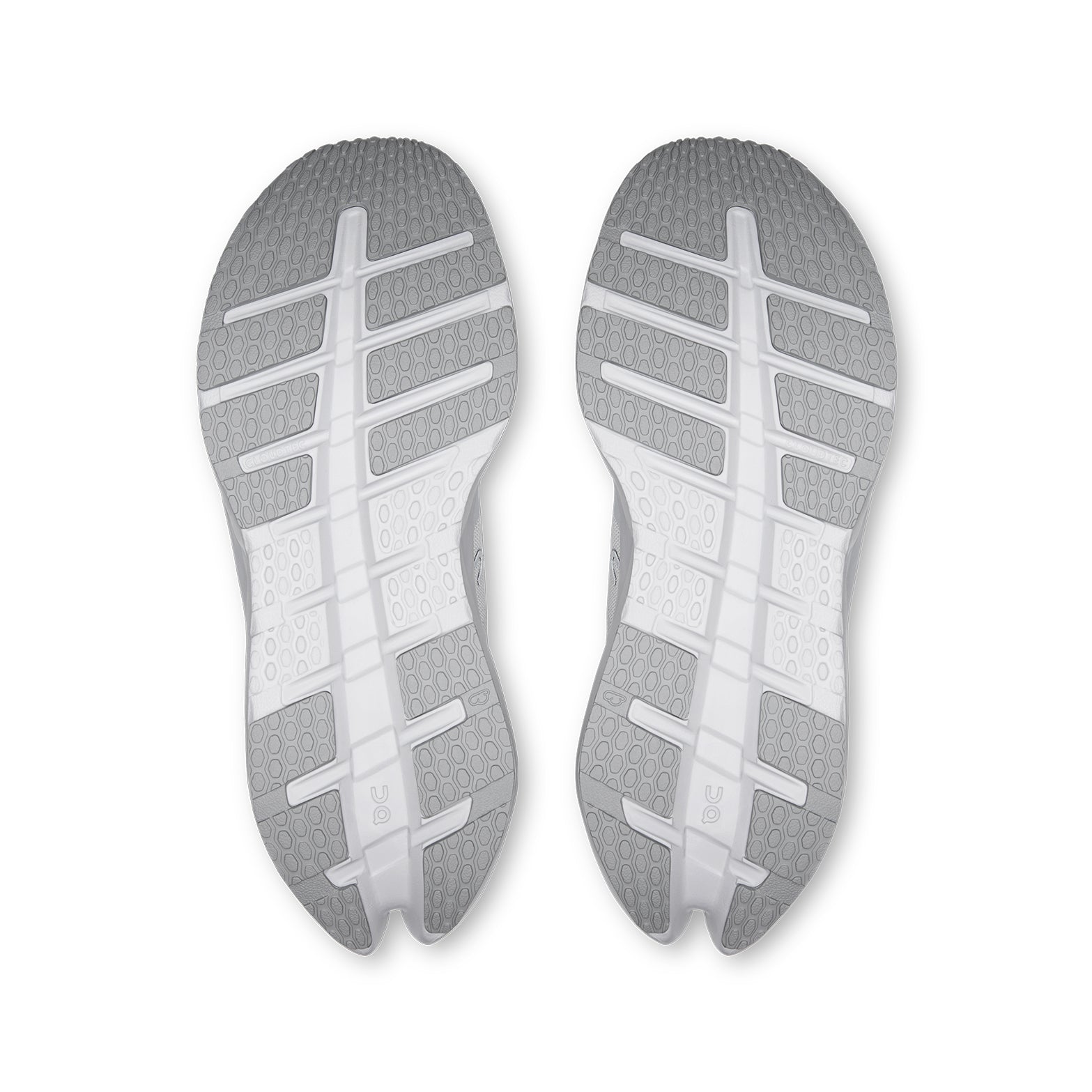 Women's On Cloudrunner 3 Running Shoes White sole view displaying CloudTec cushioning system with carbon-infused Speedboard for responsive daily running