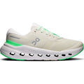 Women's On Cloudrunner 3 Running Shoes Ghost Verdite outer side view showing CloudTec cushioning engineered for stability with asymmetrical heel clip and wide base for confident everyday road running