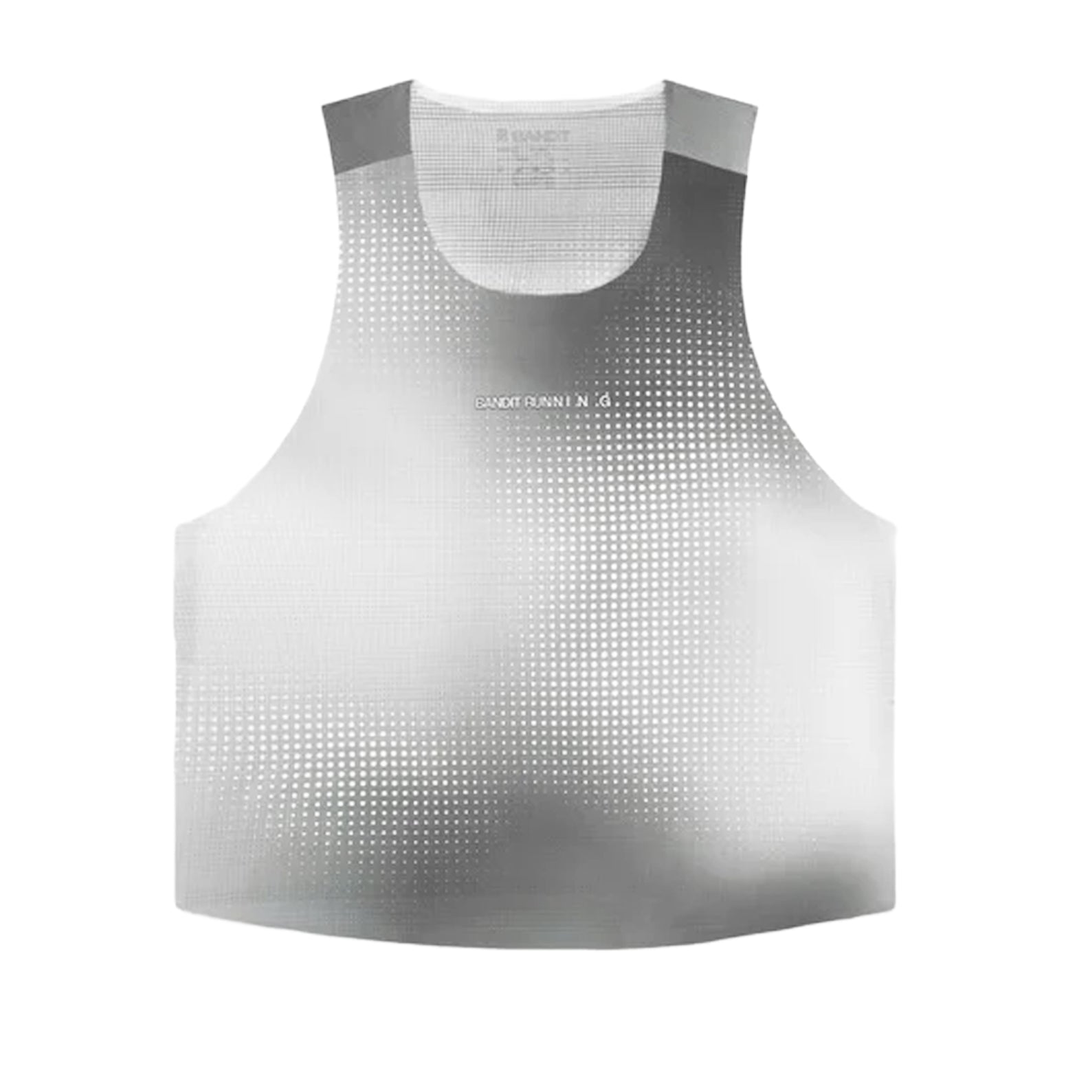 Women's Bandit CoolGrid Race Singlet Slate Multi front product view showing CoolGrid smooth breathable mesh with two-tone reflective branding and clean race day construction