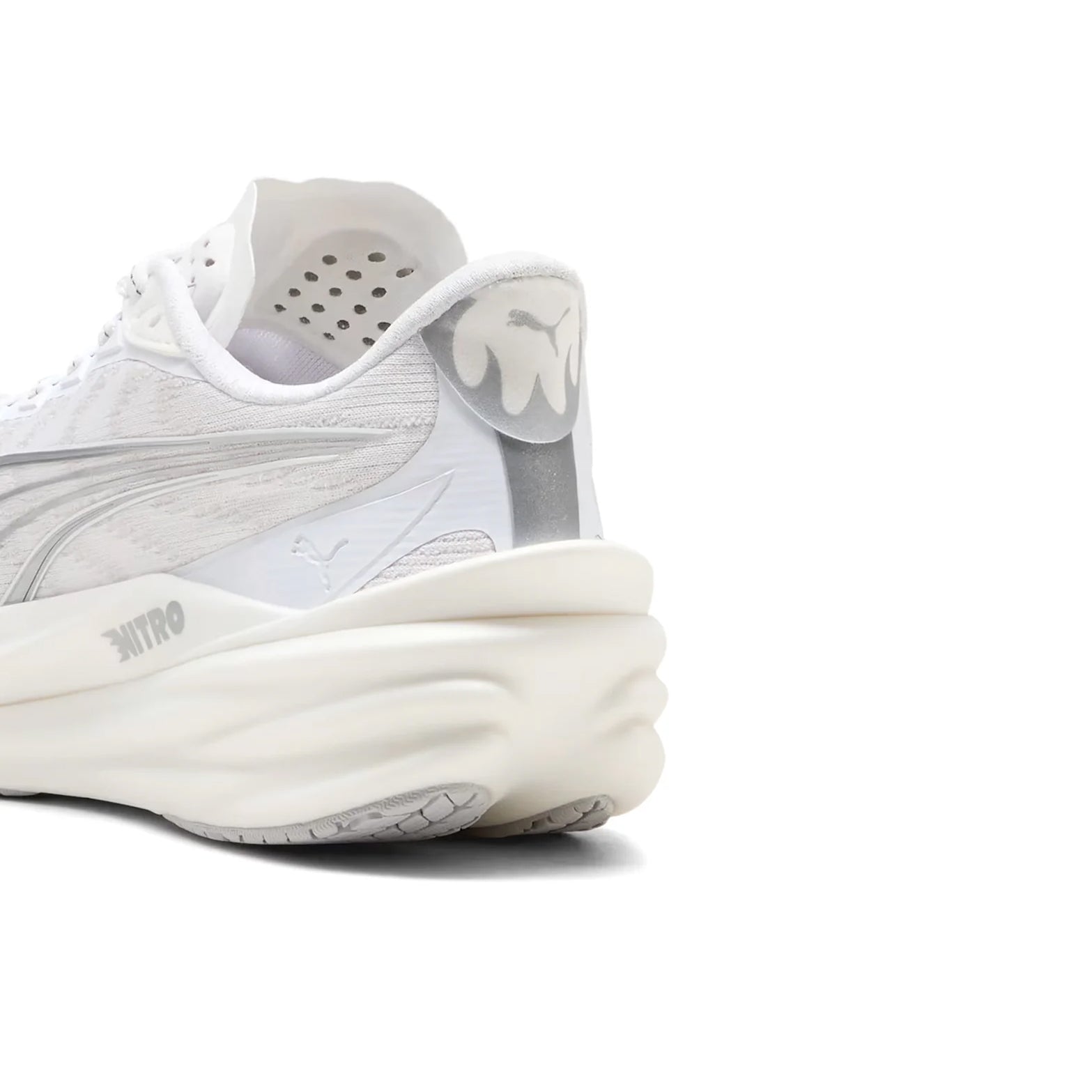 Women's Deviate NITRO 4 Running Shoes Puma White / Feather Grey