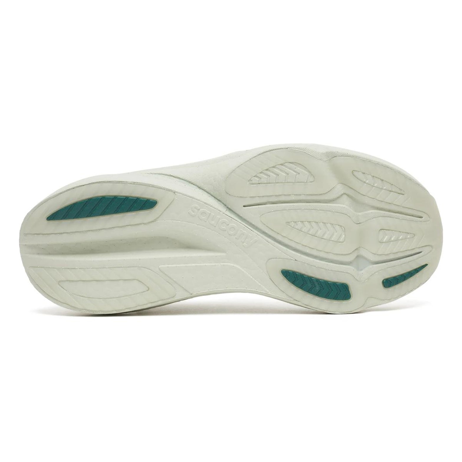 Women's Saucony Endorphin Azura Running Shoes Cast sole view displaying XT-900 carbon rubber outsole with strategic placement for reliable grip and durability in high-wear zones