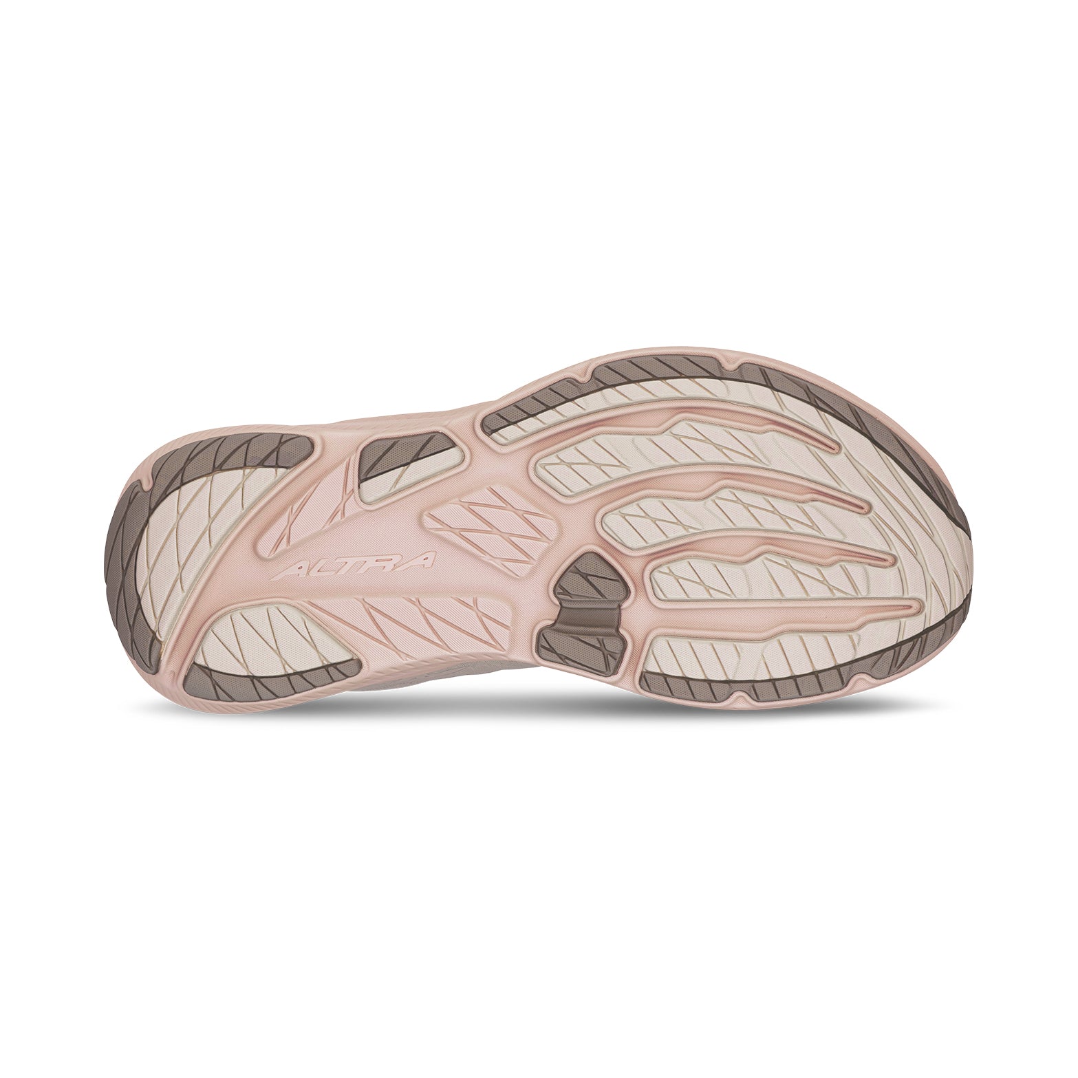 Women's Experience Flow 3 Running Shoes Tan sole view displaying road running traction pattern