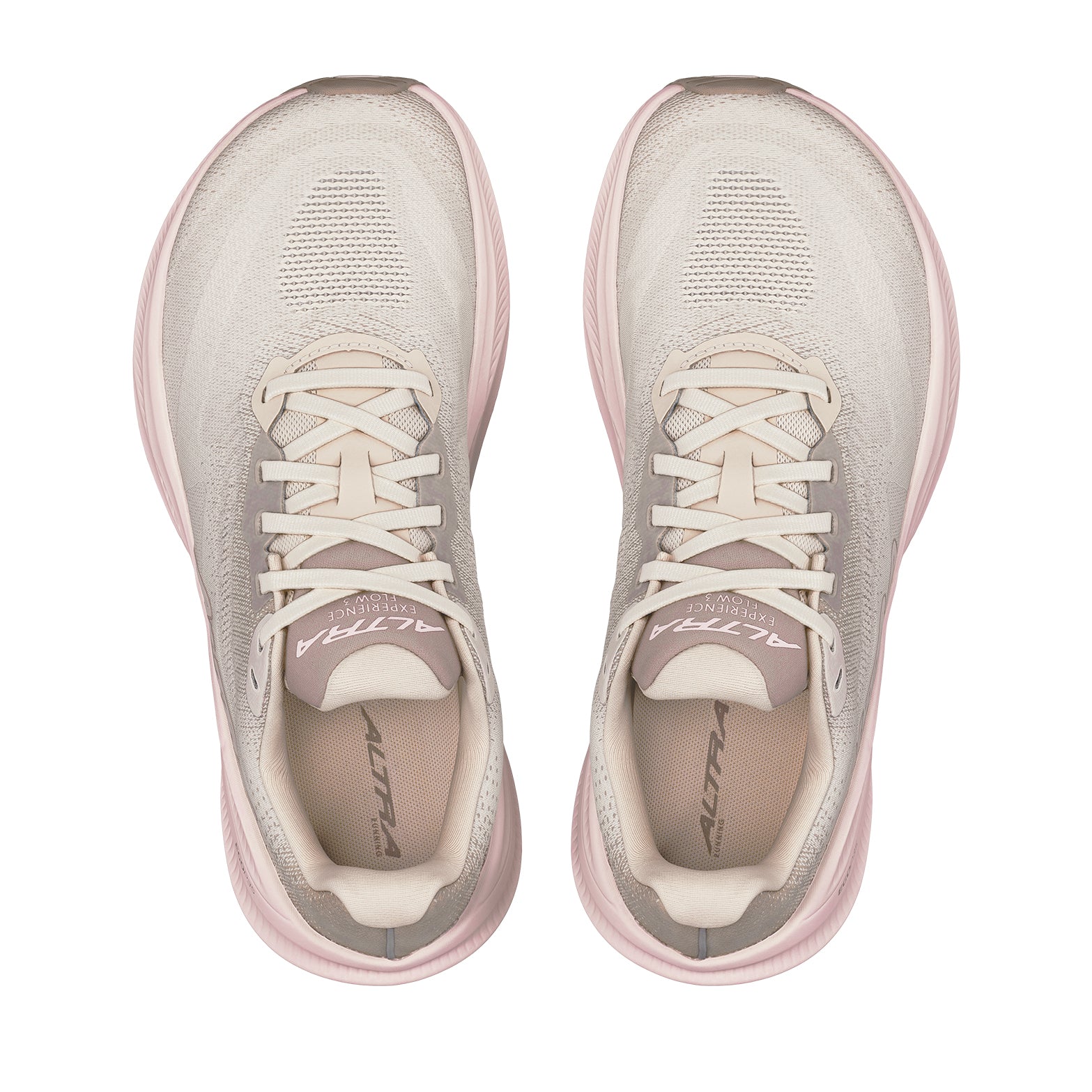 Women's Experience Flow 3 Running Shoes Tan pair top view showing spacious toe box design