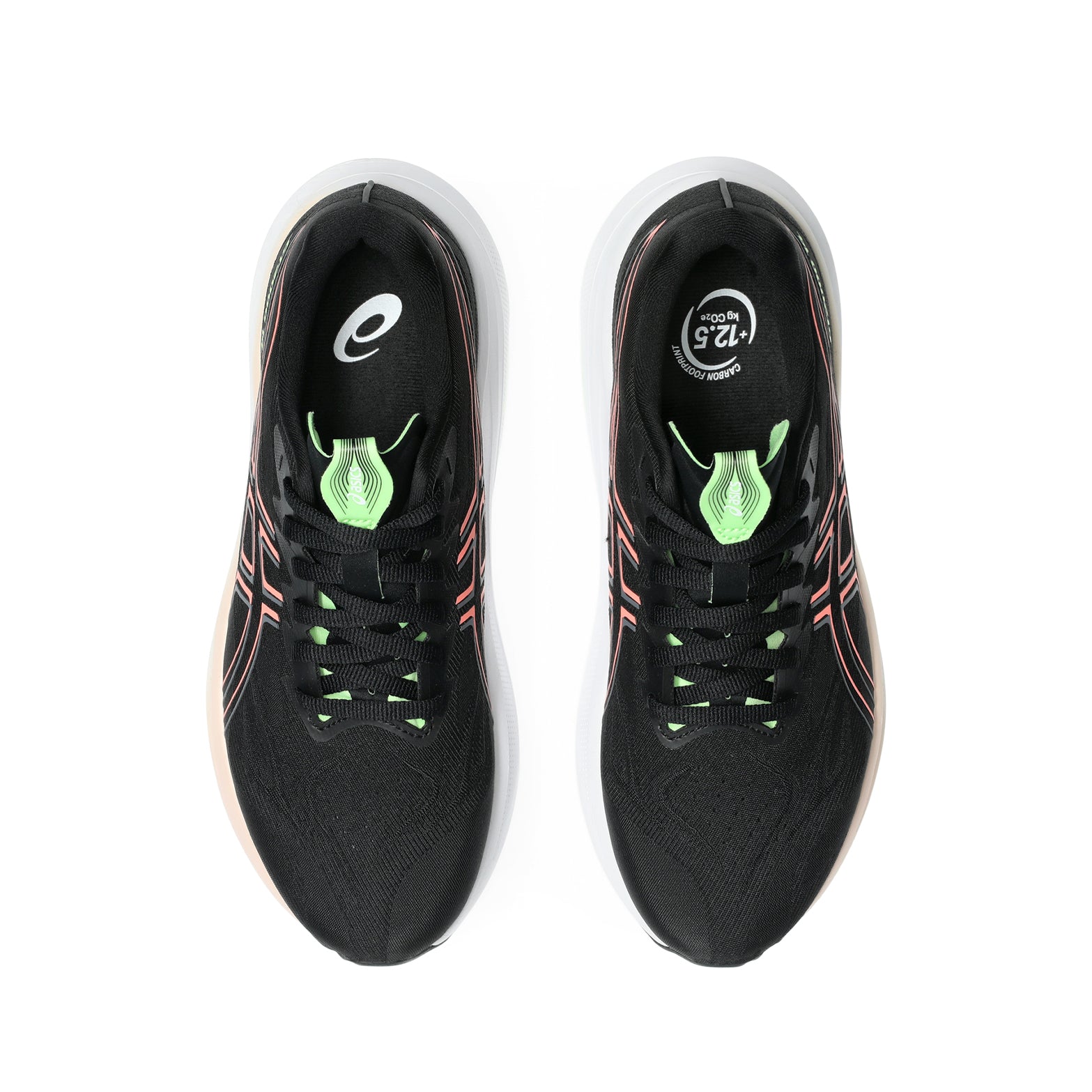 Women's GT-2000 14 Running Shoes Black / Sun Coral - Achilles Heel