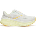 Women's Saucony Guide 19 Running Shoes Ivory Tender outer side view showing softer PWRRUN cushioning midsole and CenterPath Technology sidewalls