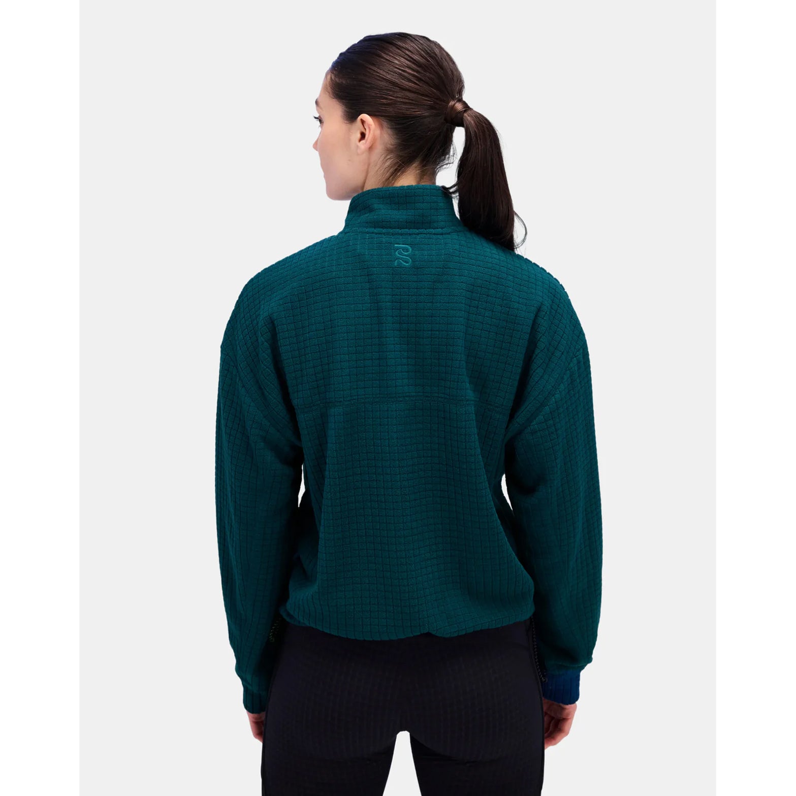 Women's MacroSoft Grid Quarter Zip Top Storm - Achilles Heel