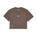 Women's Micromesh Cropped Run Tee Cocoa