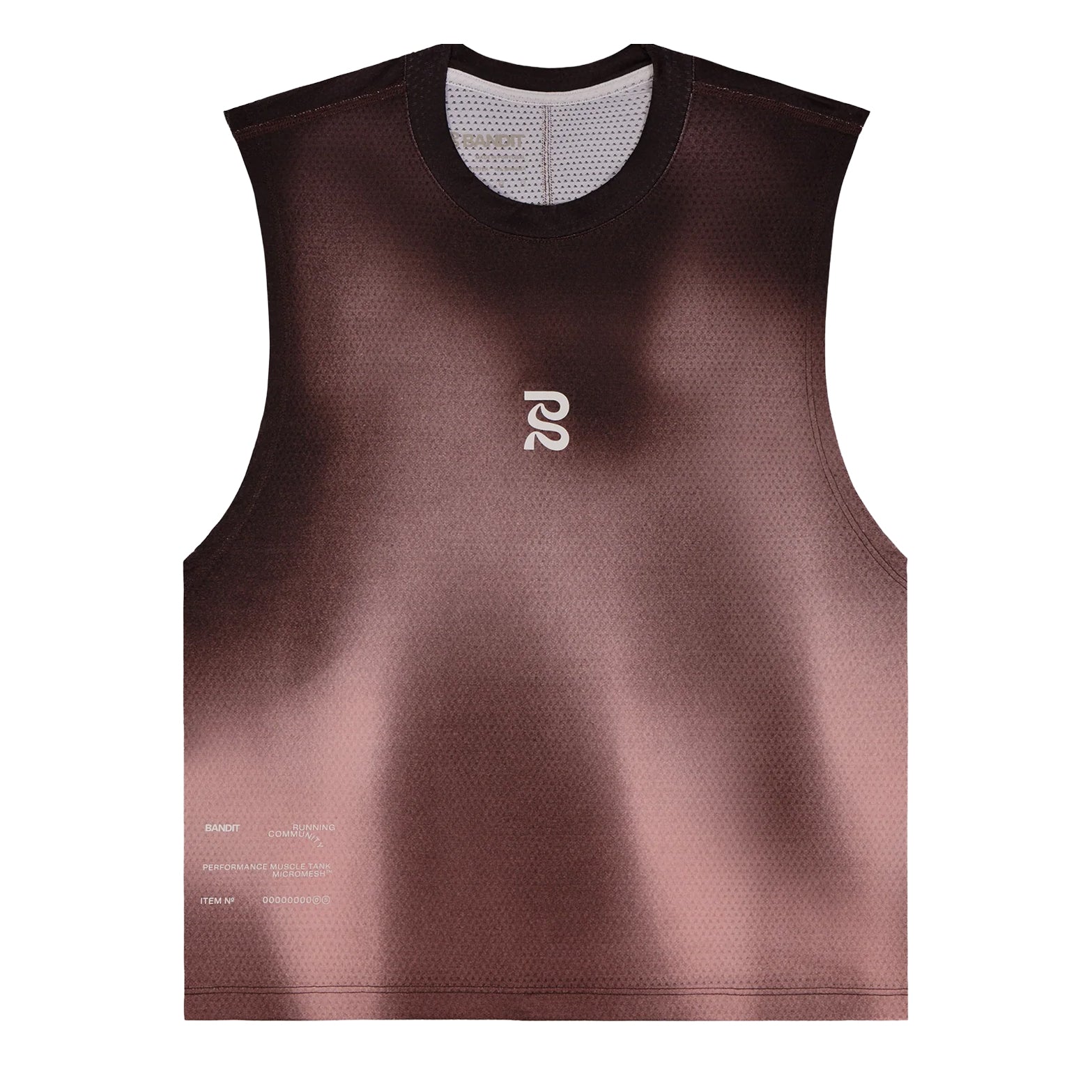 Women's Bandit Micromesh Run Tank Flow State Mahogany Multi front product shot 