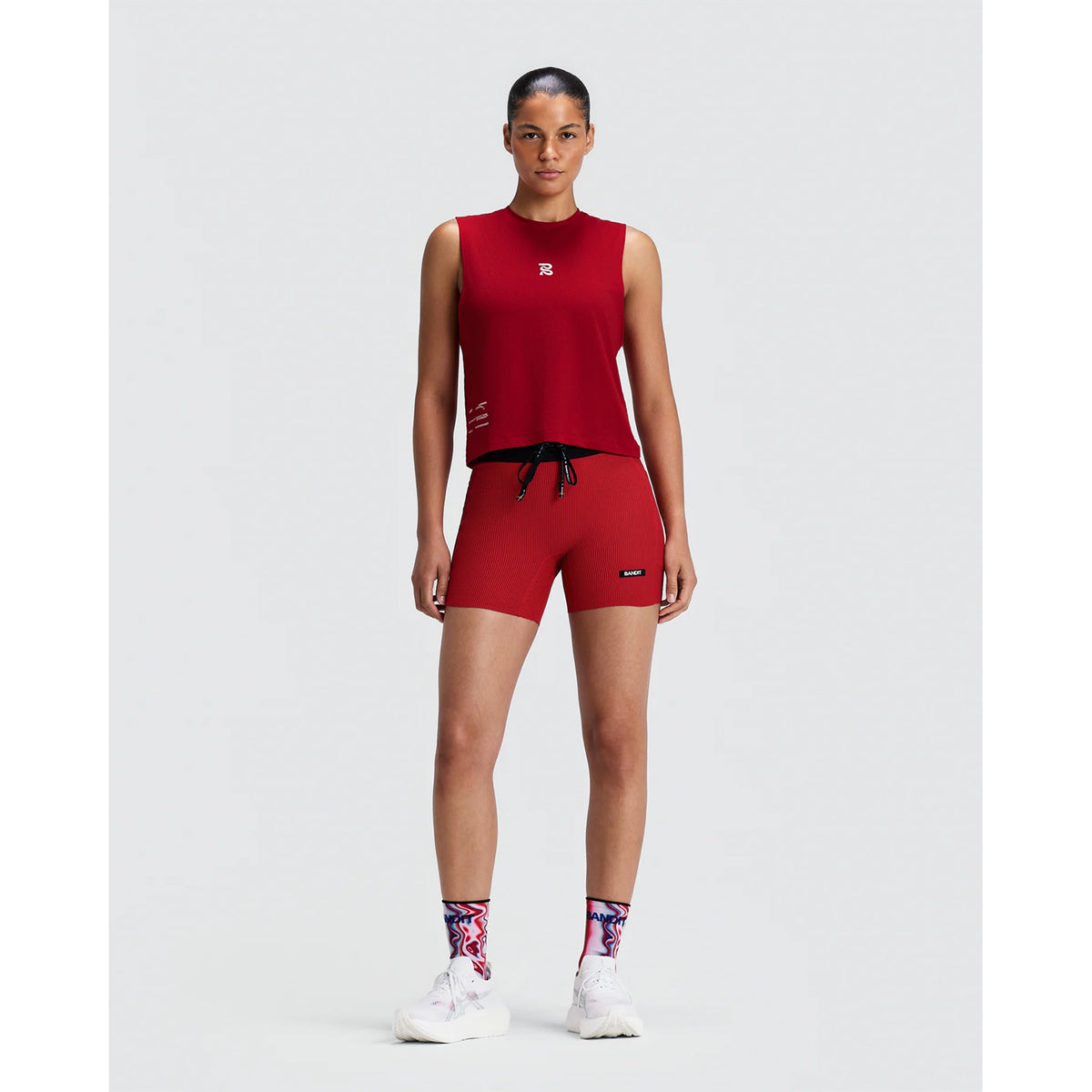 Women's Micromesh Run Tank Oxide Red