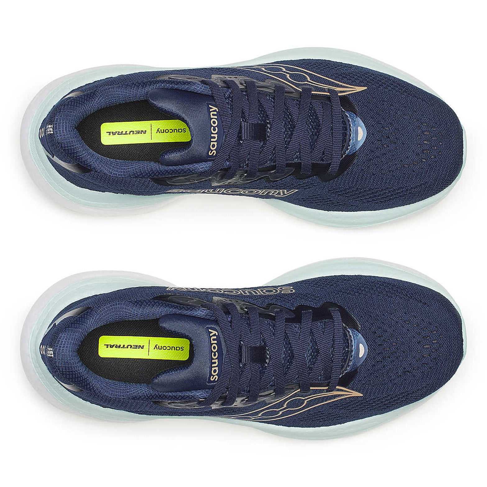 Women's Ride 19 Running Shoes Navy / Aqua - Achilles Heel