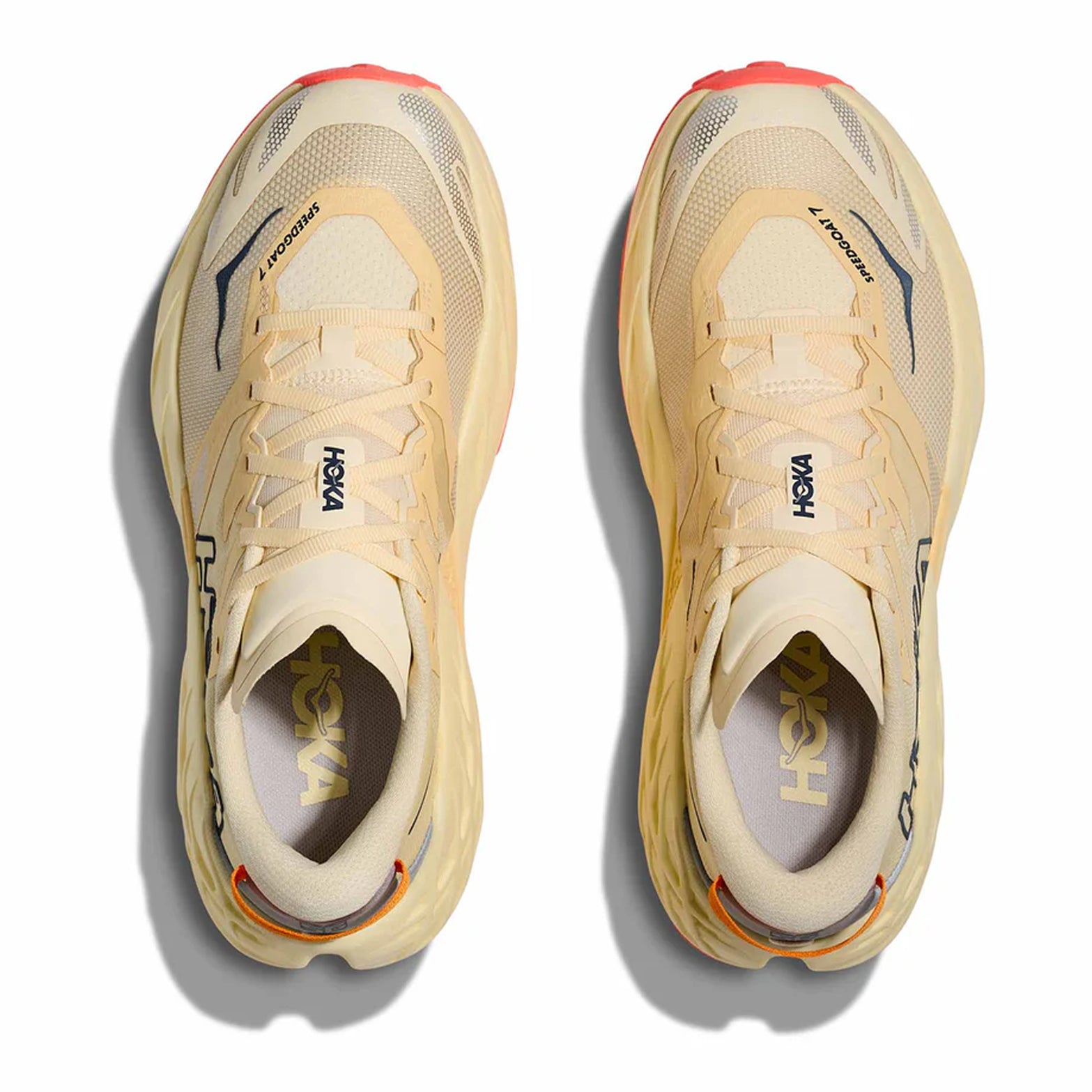 Women's Speedgoat 7 Trail Running Shoes Vintage Yellow / Neon Flame