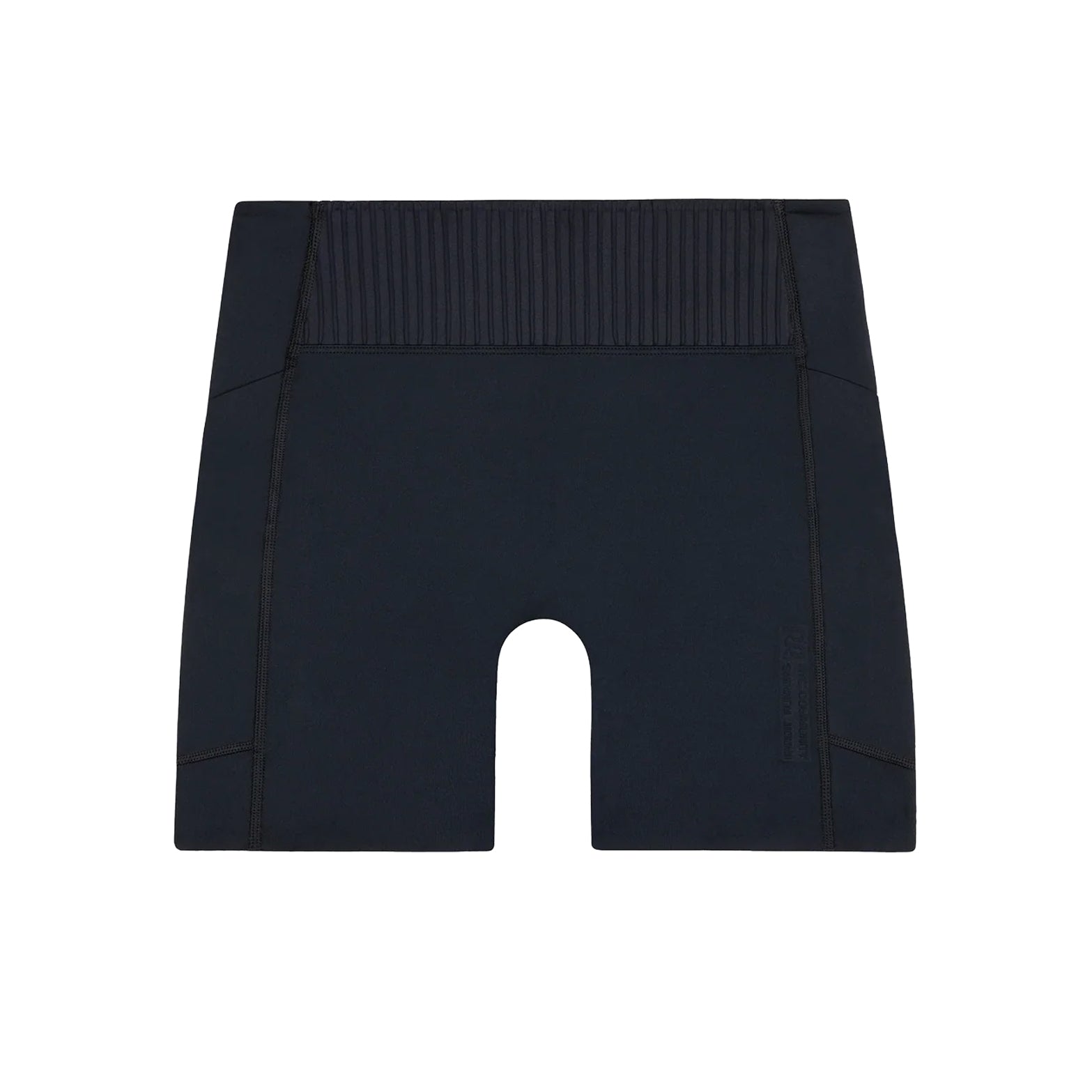 Women's Bandit Stamina-V High Waist 5 Inch Compression Shorts Black product view showing Stamina-V volcanic micro-particle fabric with laser-cut hems and GripDot technology