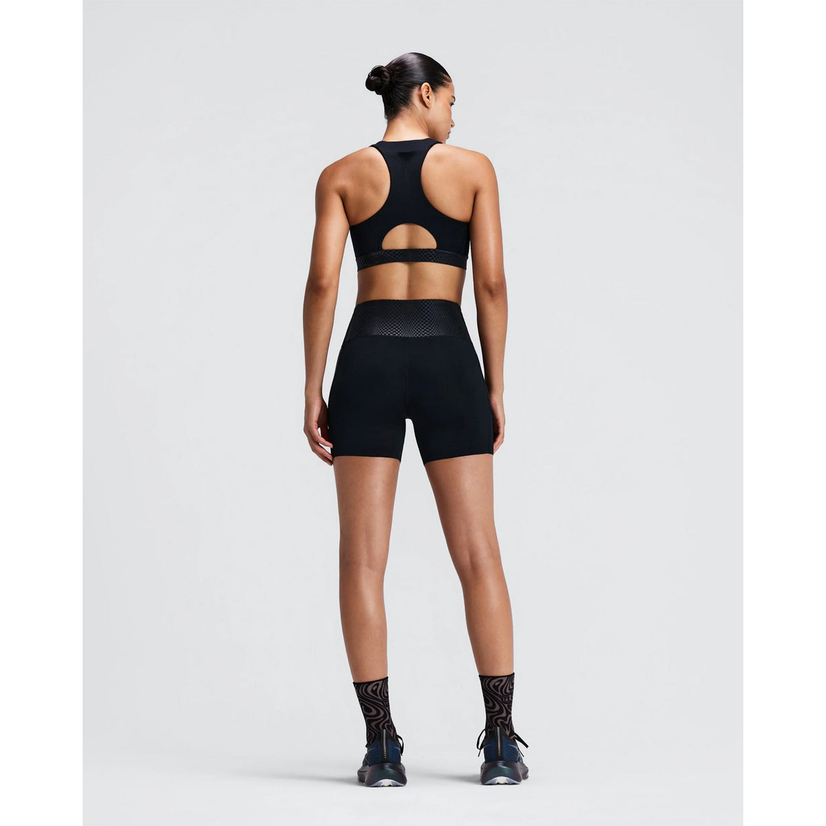 Women's Stamina-V Threshold 5" High Waist Compression Shorts Black