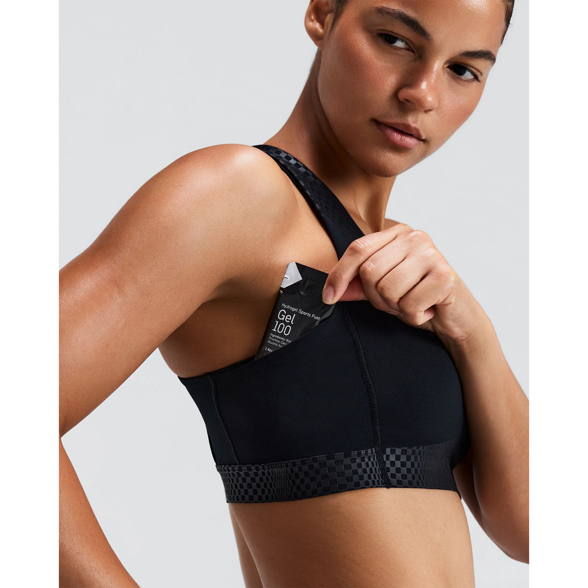 Women's Stamina-V Threshold Run Bra Black