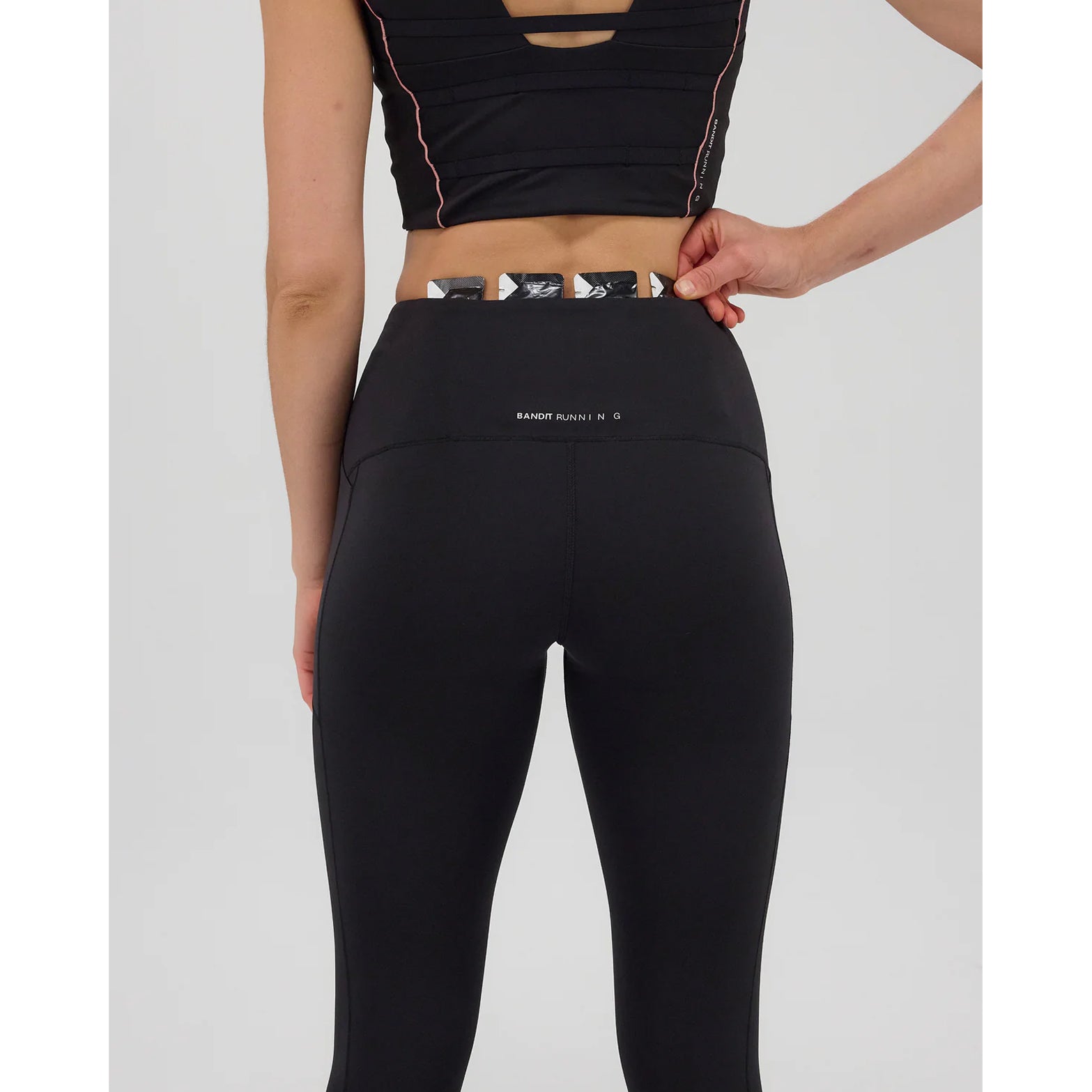 Women's Stamina Pop Stitch High Waist Leggings Black - Achilles Heel