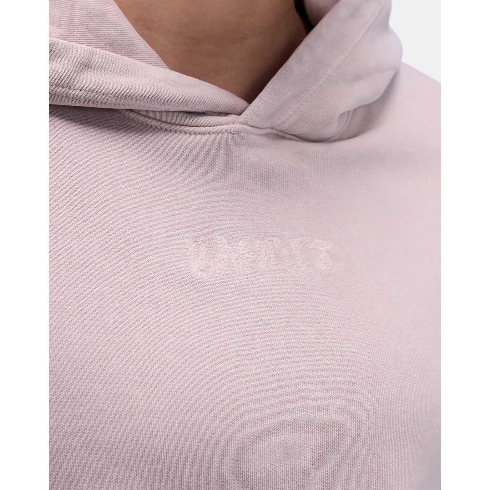 Women's Stitched Logo Cropped Hoodie Ash - Achilles Heel